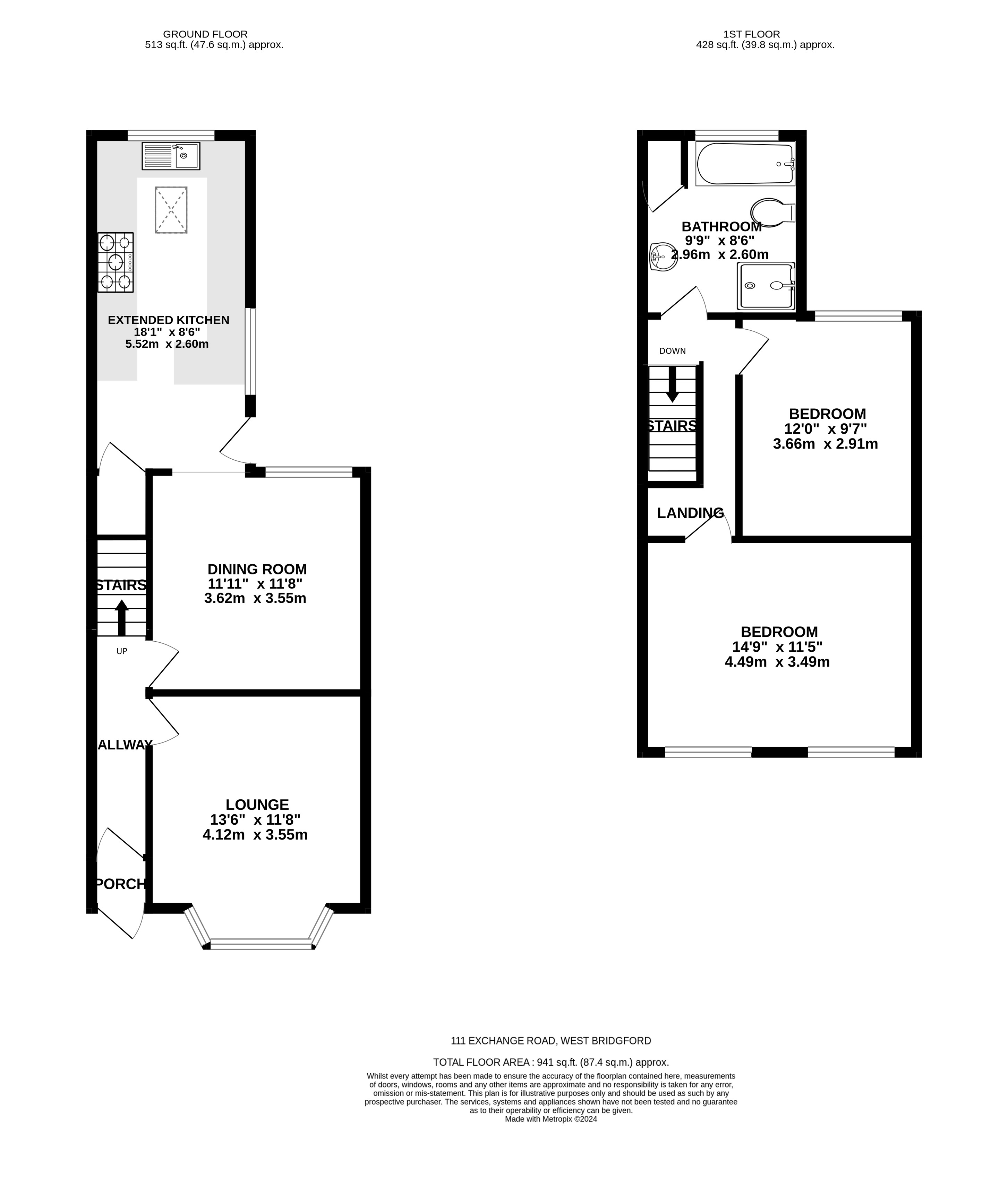 2 bed house for sale in Exchange Road, West Bridgford - Property Floorplan