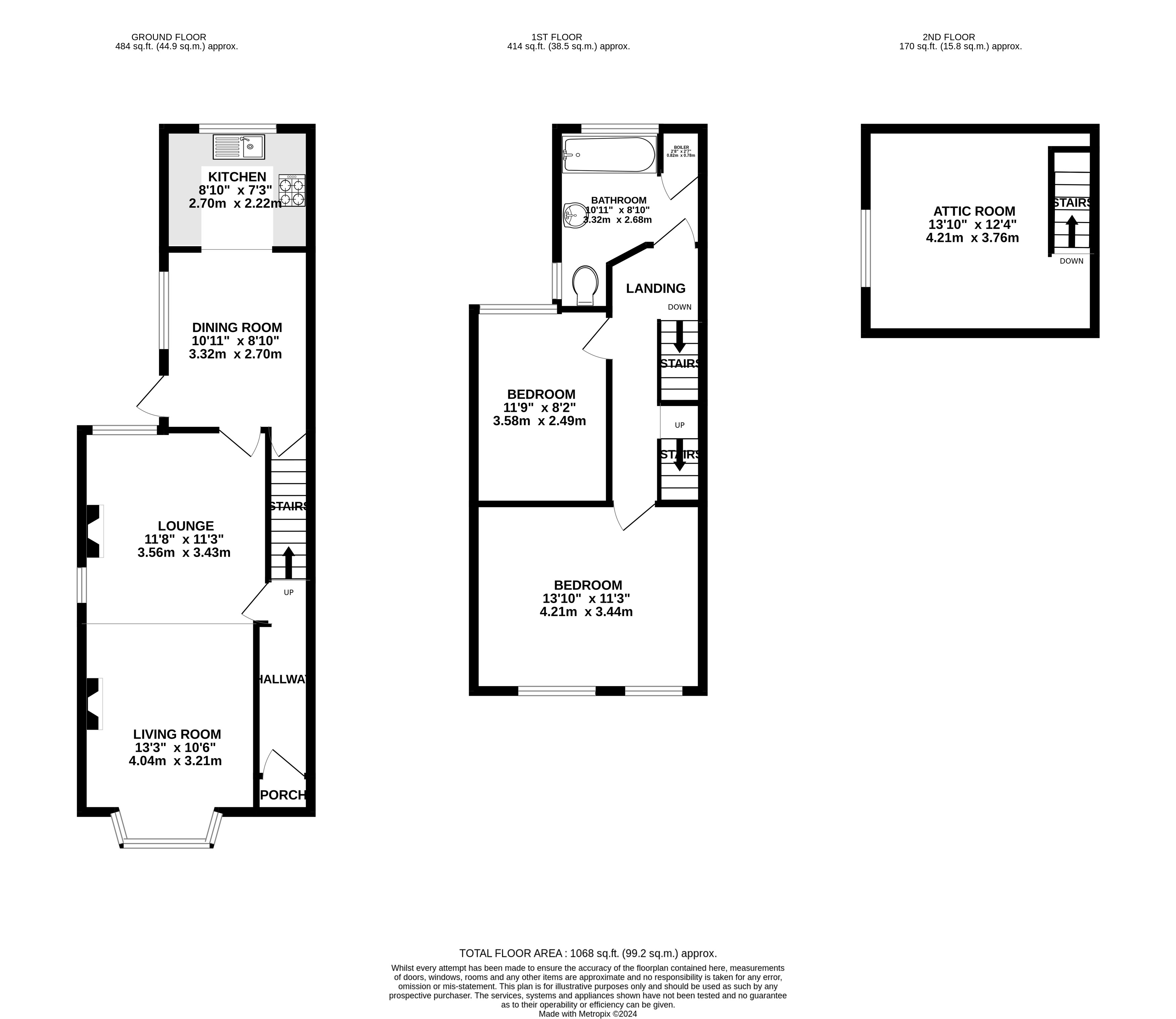 3 bed house for sale in Seymour Road, West Bridgford - Property Floorplan