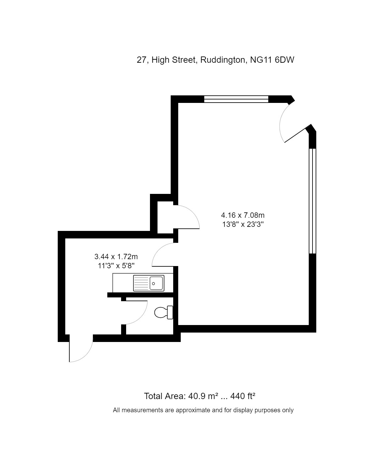 To rent in High Street, Ruddington - Property Floorplan