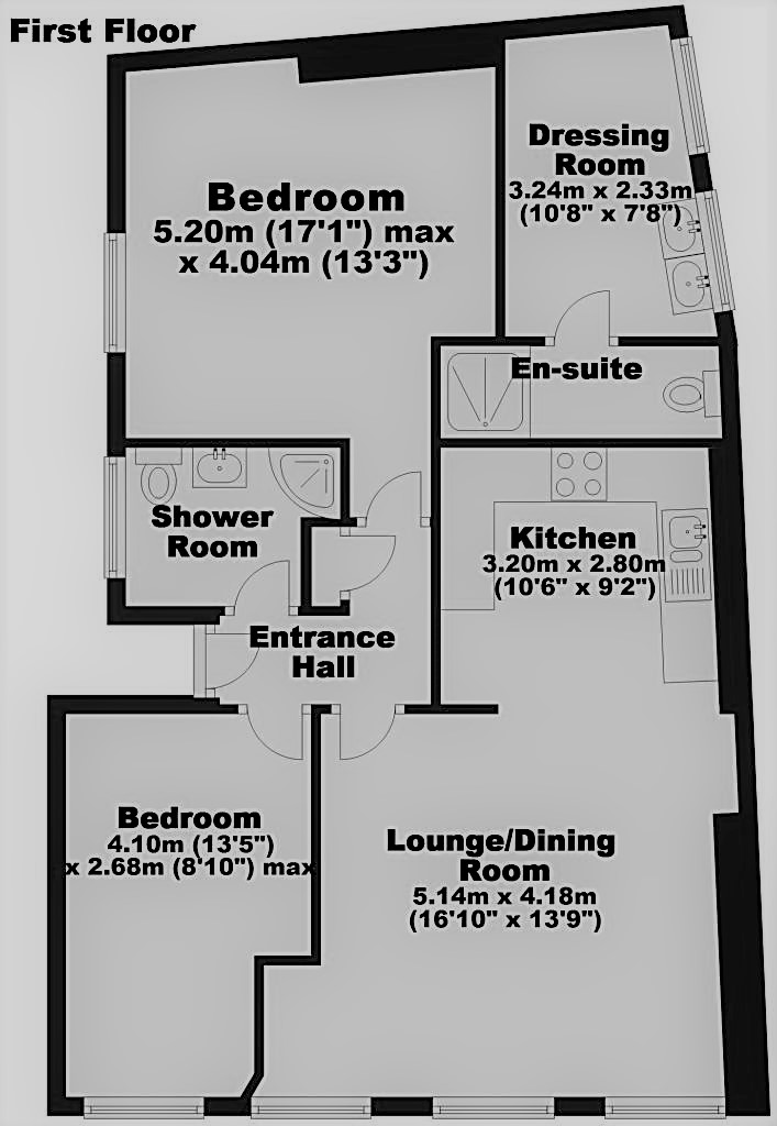 2 bed apartment to rent in Byard Lane, Nottingham - Property Floorplan