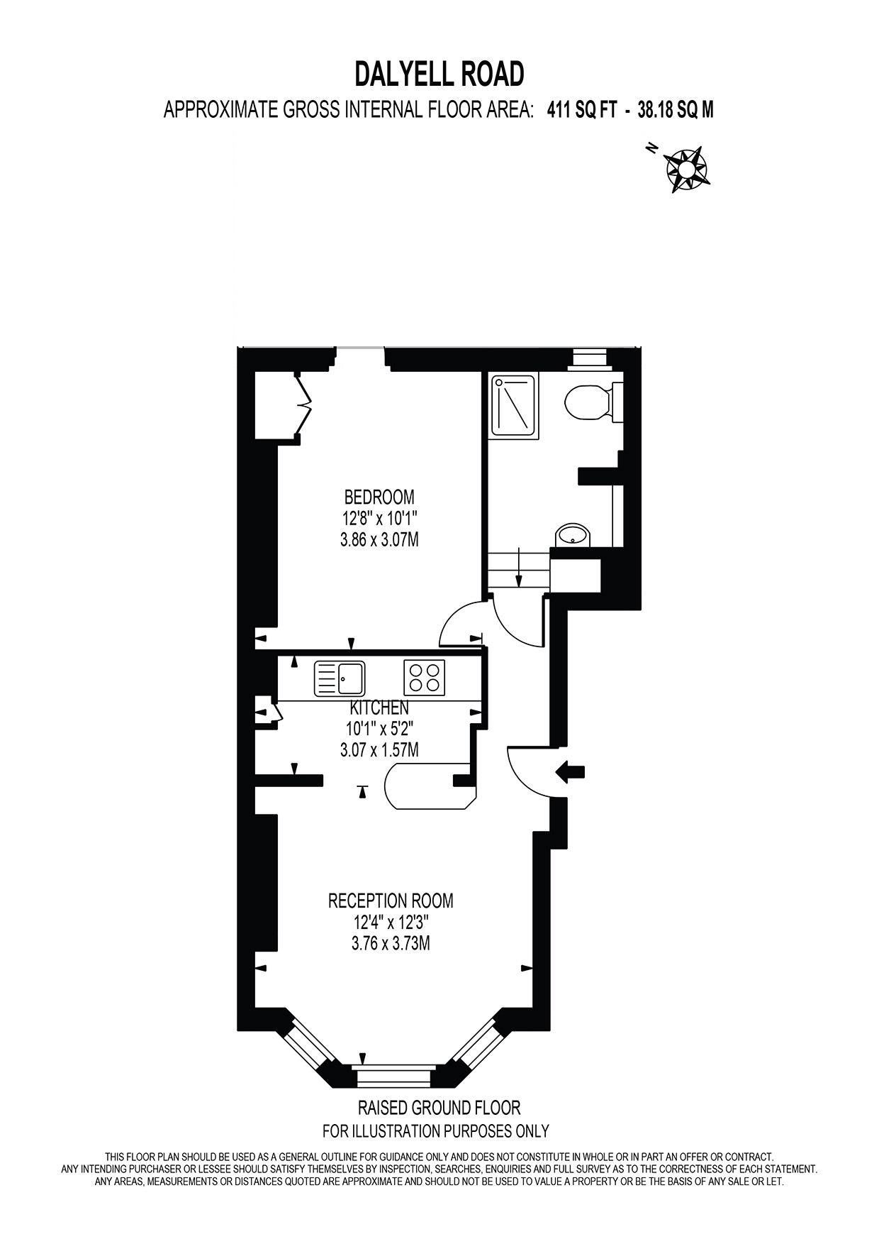 1 bed for sale in Brixton, London - Property Floorplan