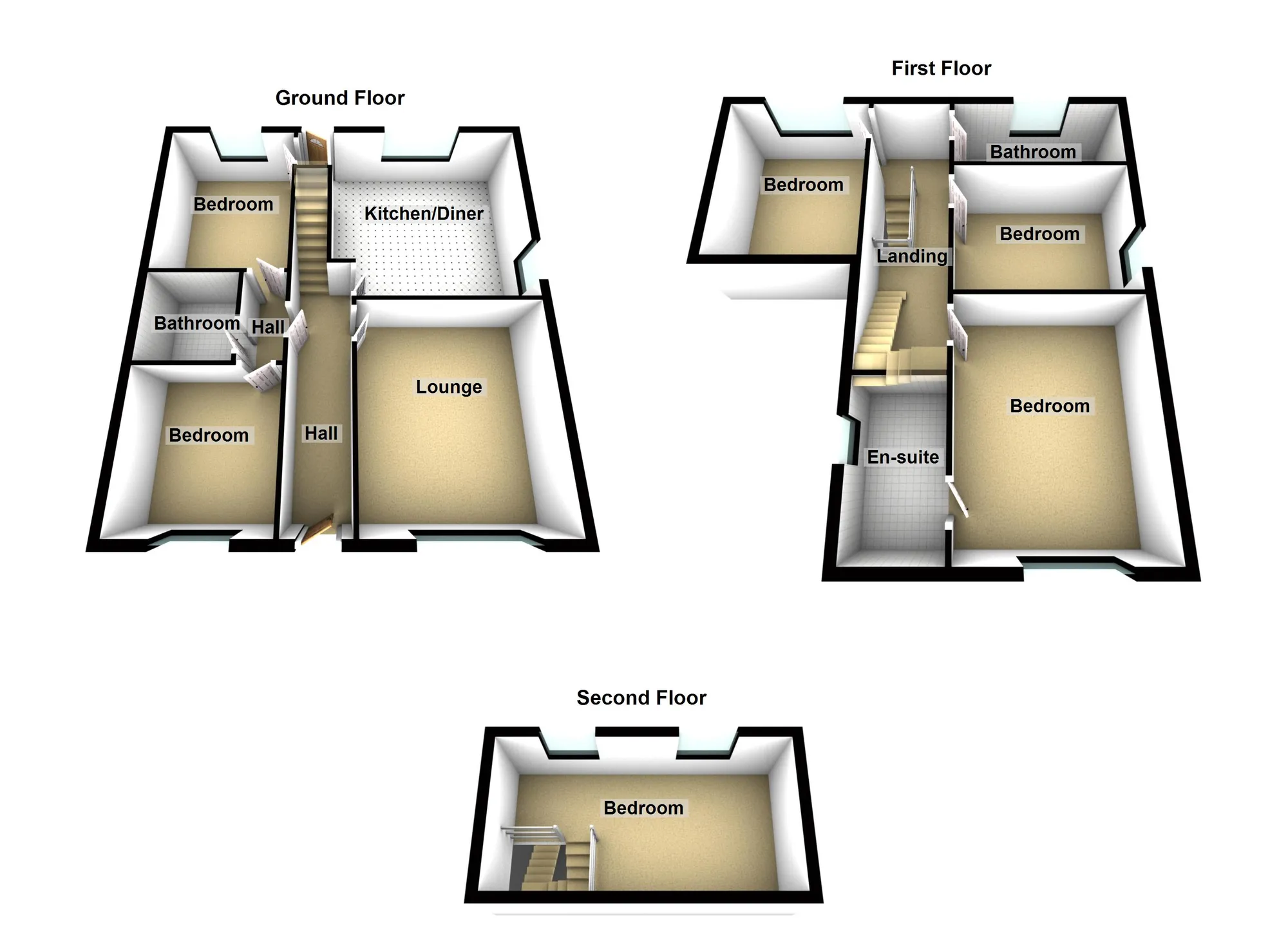 4 bed house for sale in Walker Lane, Hyde - Property Floorplan