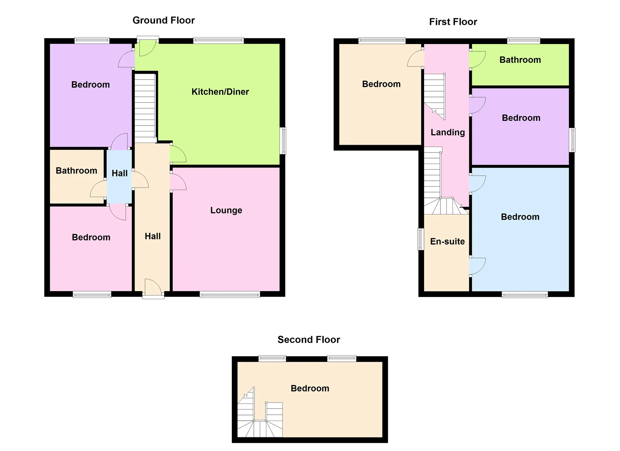 4 bed house for sale in Walker Lane, Hyde - Property Floorplan