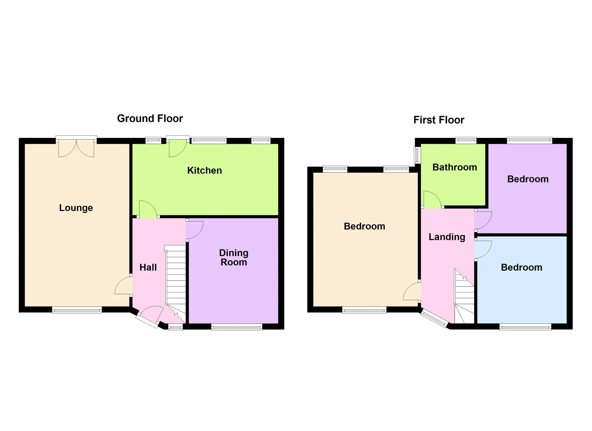 3 bed semi-detached house for sale in West Drive, Manchester - Property Floorplan