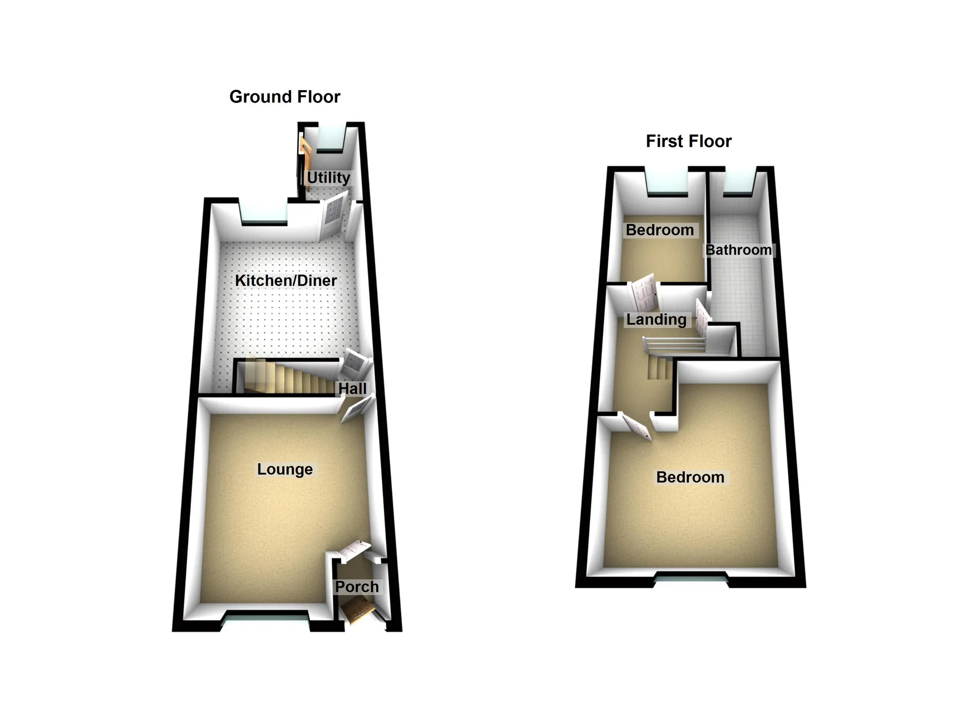 2 bed house for sale in Smallshaw Lane, Ashton-Under-Lyne - Property Floorplan