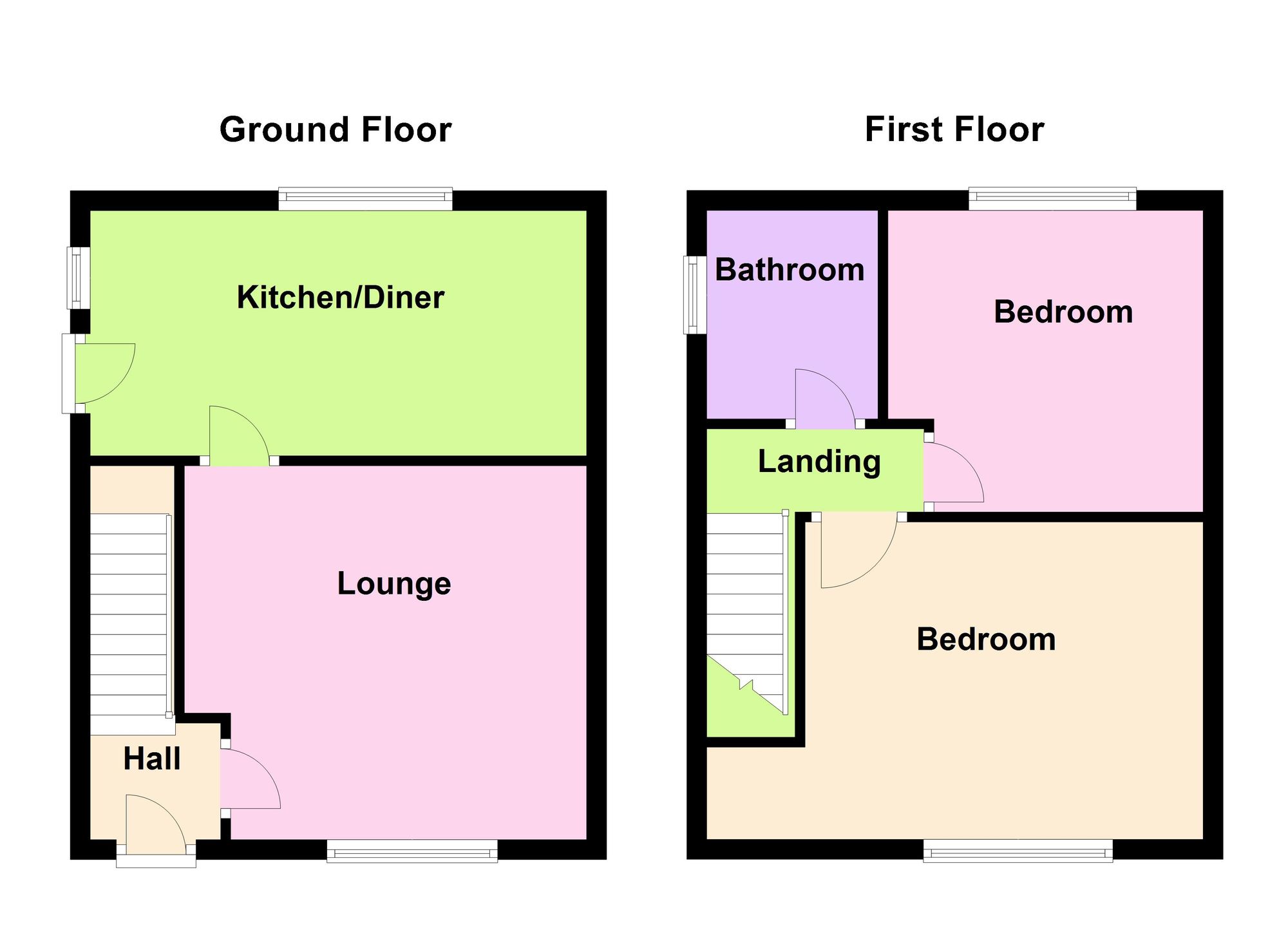 2 bed house for sale in Anderton Grove, Ashton-Under-Lyne - Property Floorplan