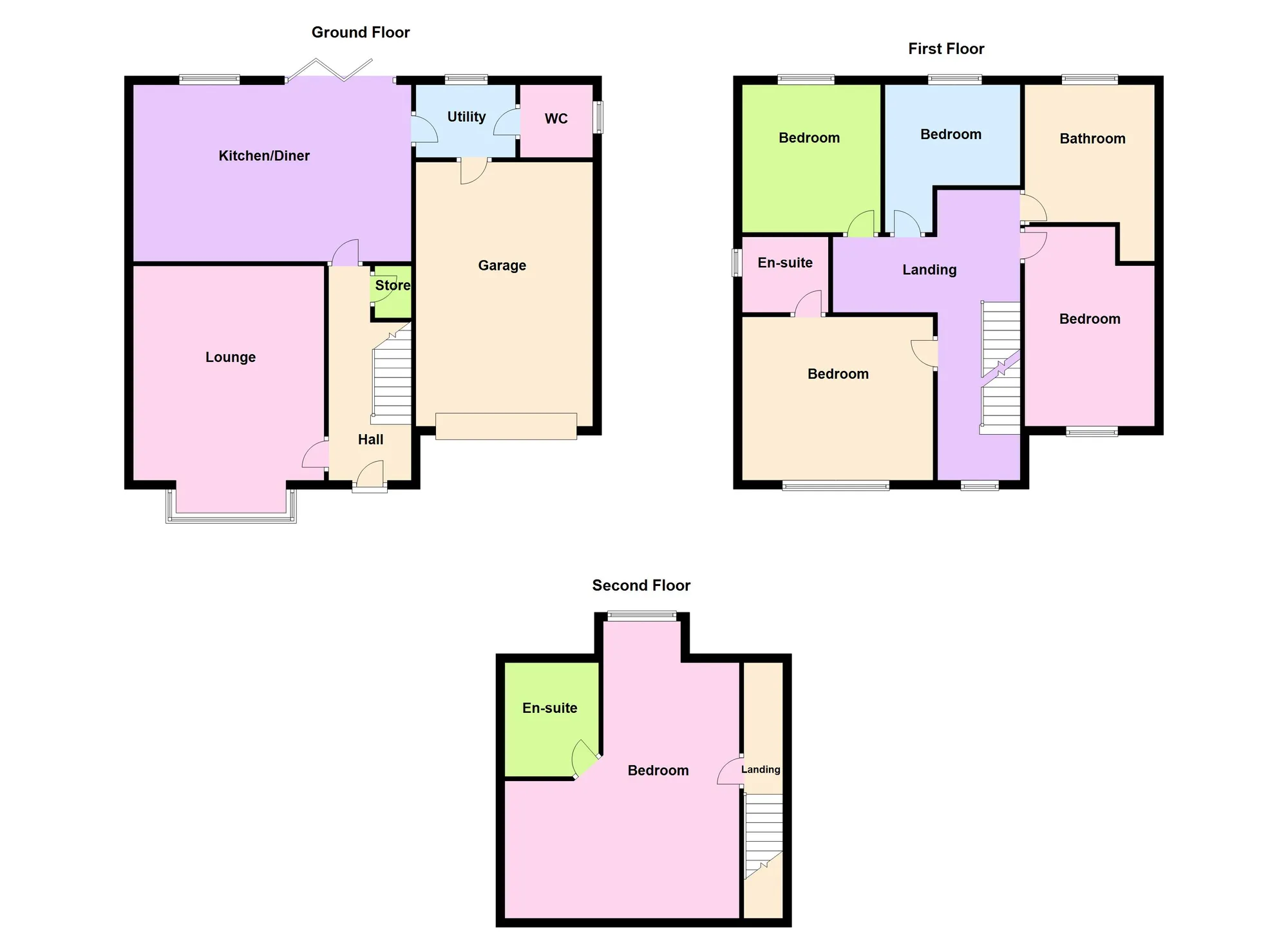 5 bed detached house for sale in Grove Street, Greater Manchester - Property Floorplan