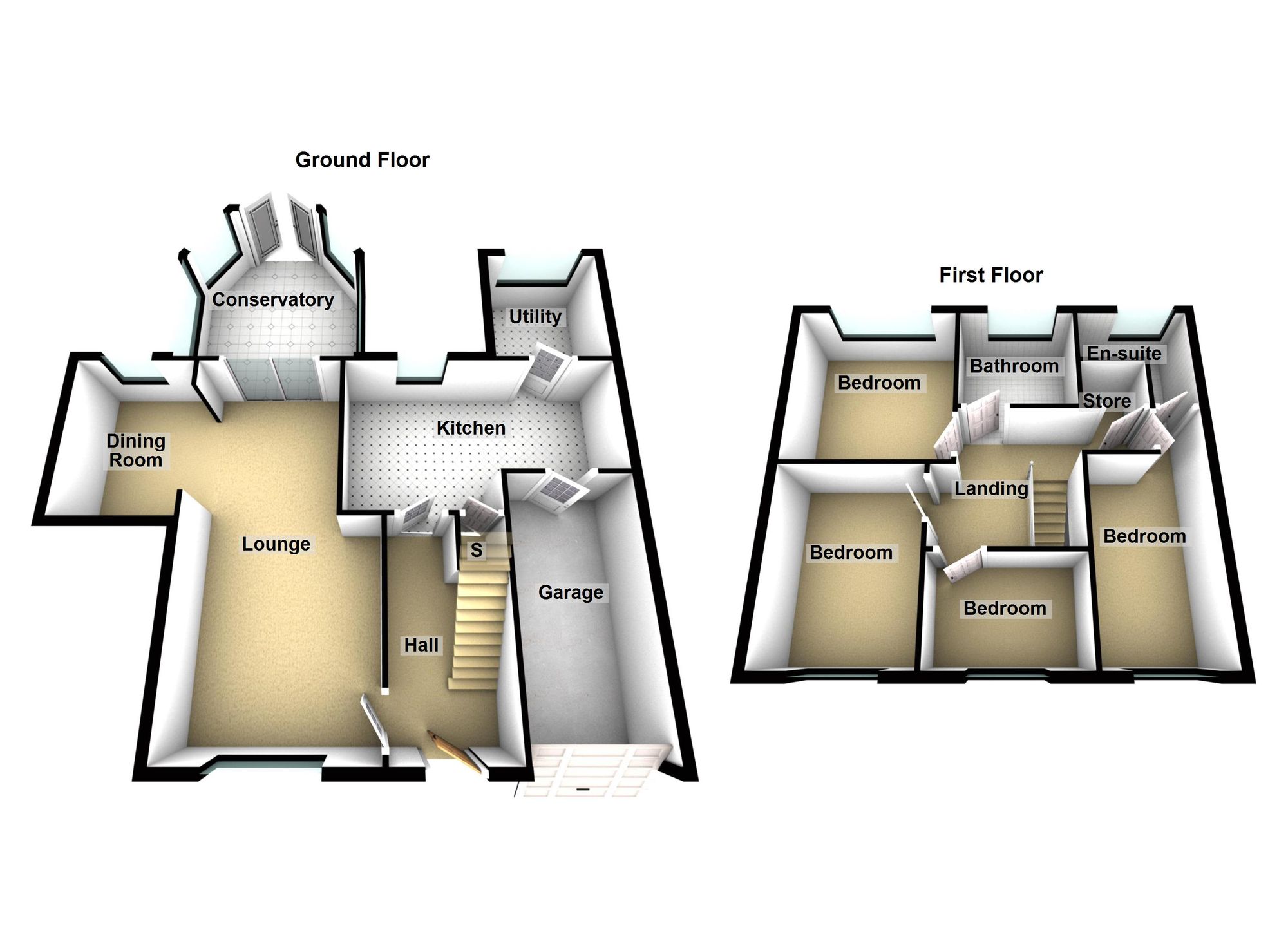 4 bed detached house for sale in Foxdale Close, Bacup - Property Floorplan