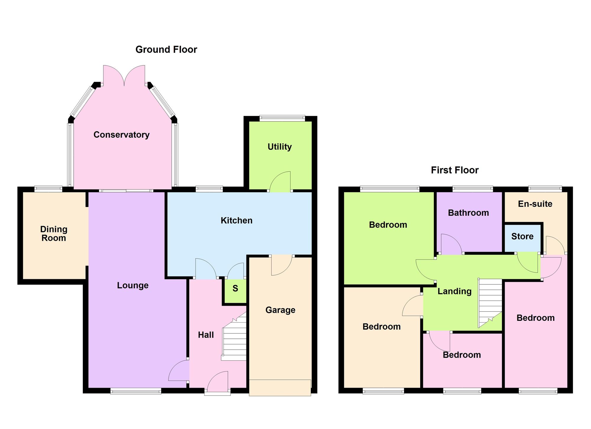 4 bed detached house for sale in Foxdale Close, Bacup - Property Floorplan