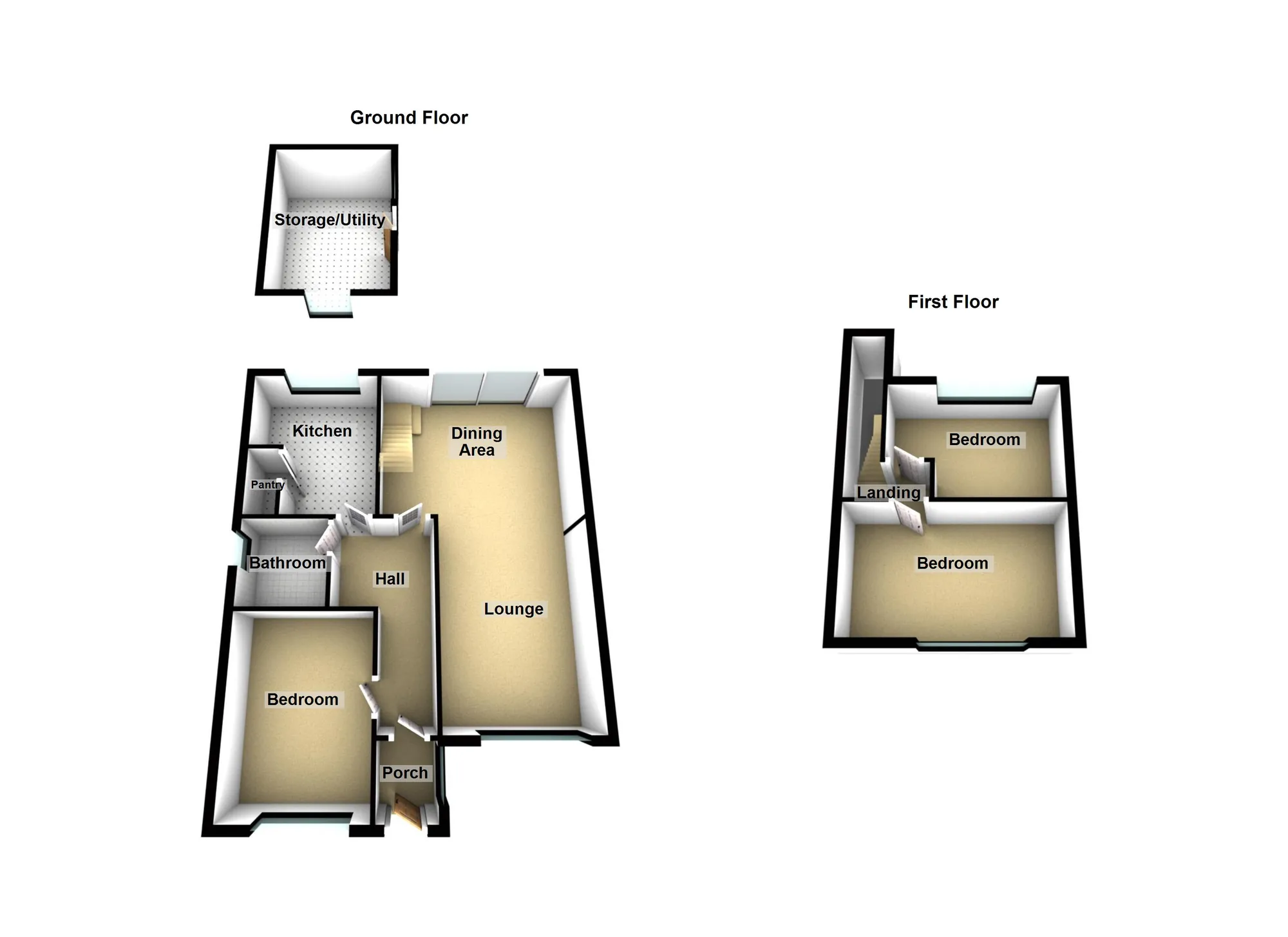 3 bed semi-detached bungalow for sale in Beverley Close, Ashton-Under-Lyne - Property Floorplan