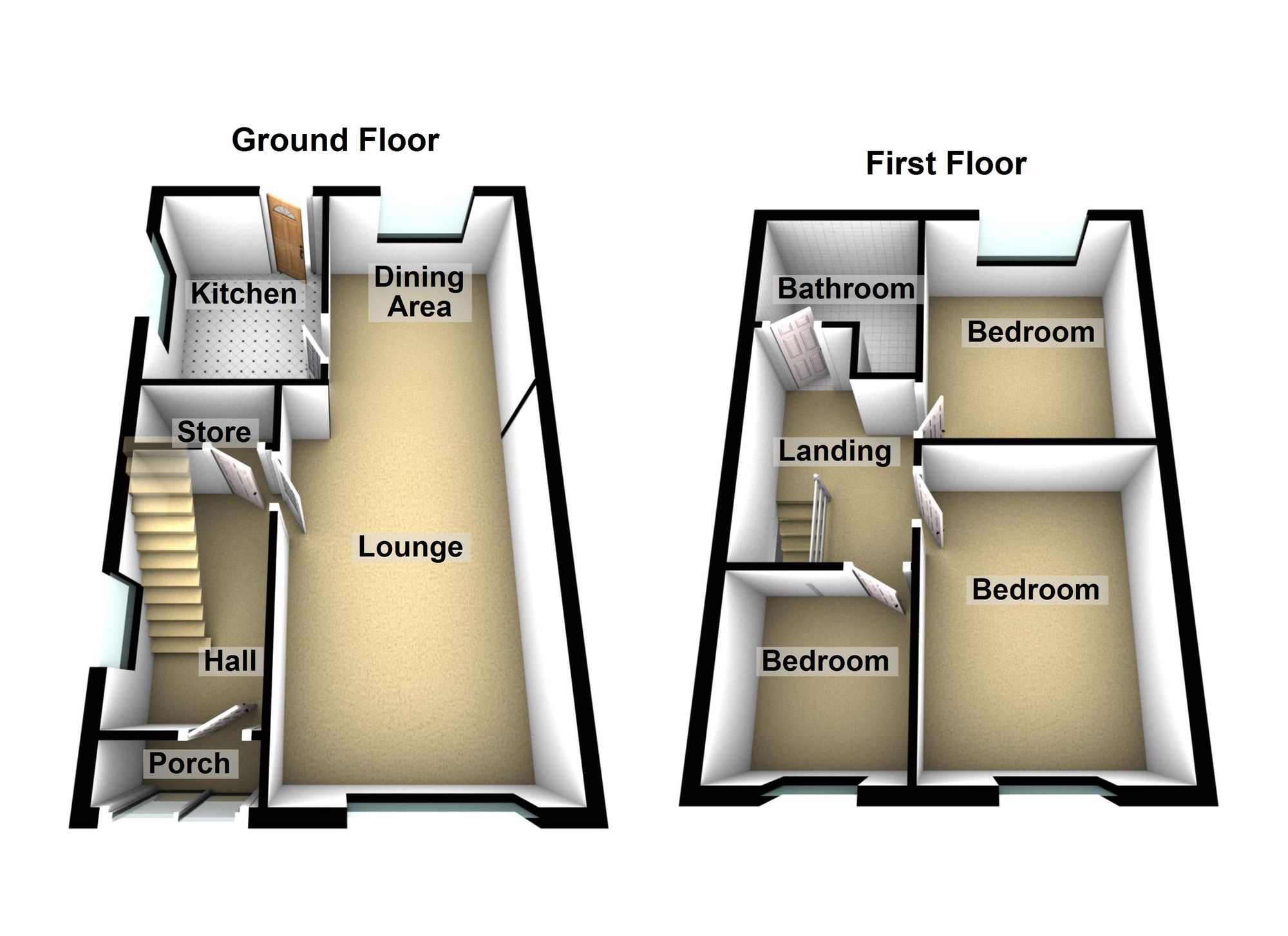 3 bed semi-detached house for sale in Broadhill Road, Stalybridge - Property Floorplan