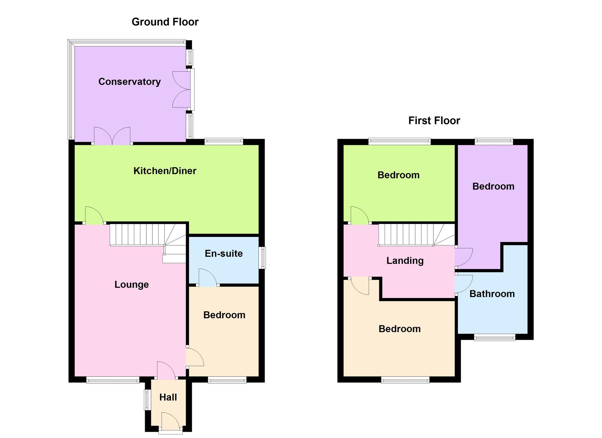 4 bed semi-detached house for sale in Taunton Lawns, Ashton-Under-Lyne - Property Floorplan