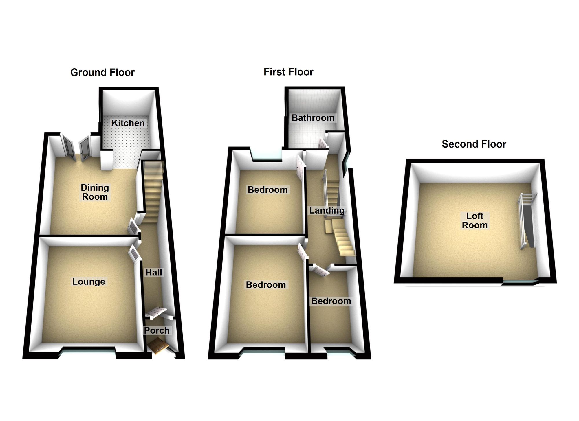 3 bed end of terrace house for sale in Mansfield Street, Ashton-Under-Lyne - Property Floorplan