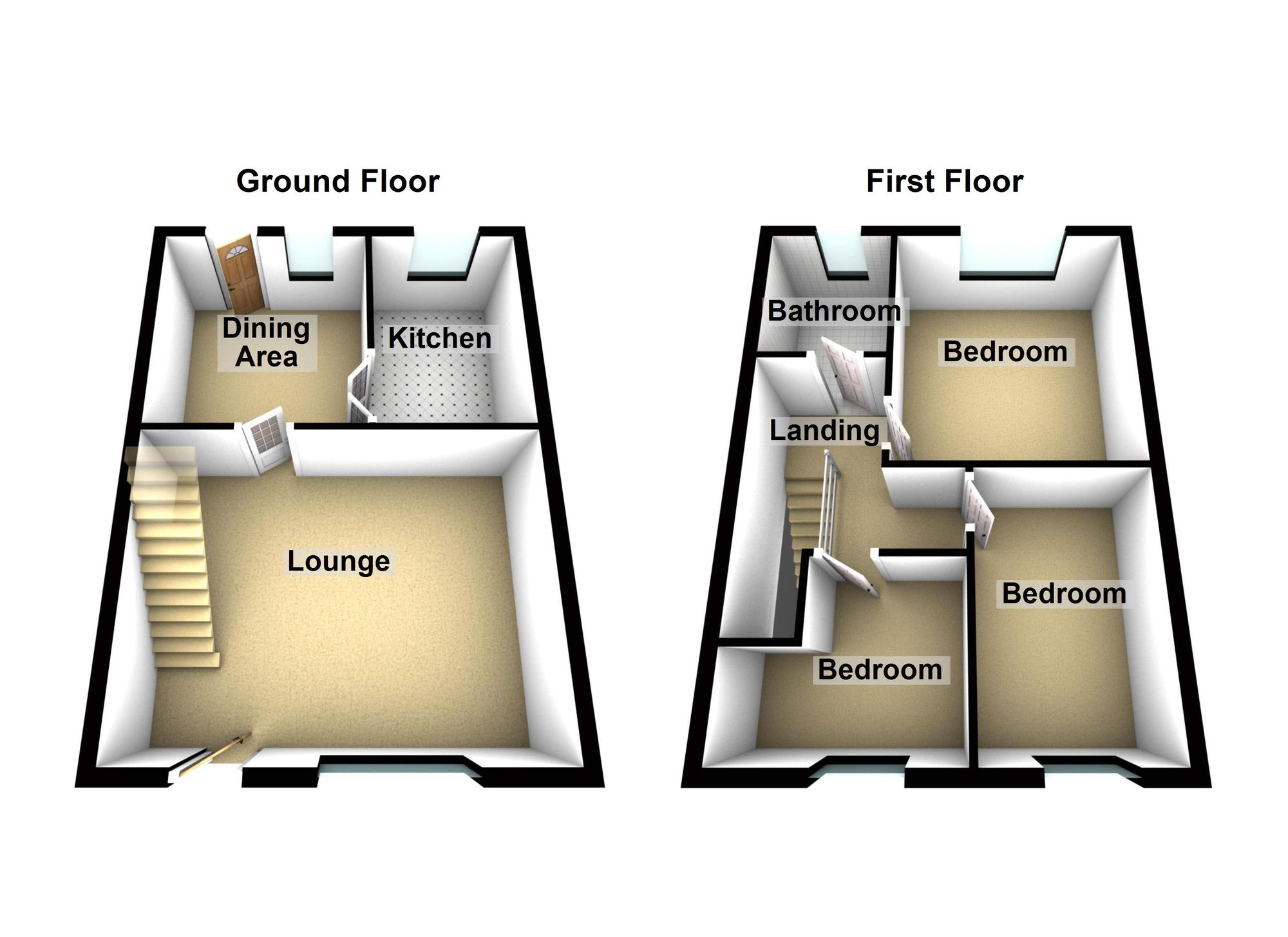 3 bed house for sale in Pot Hill Square, Ashton-Under-Lyne - Property Floorplan