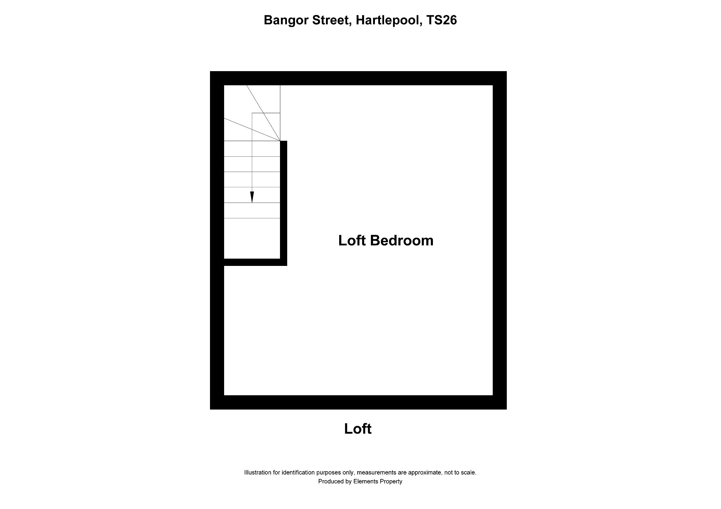 2 bed terraced house to rent in Bangor Street, Hartlepool - Property floorplan