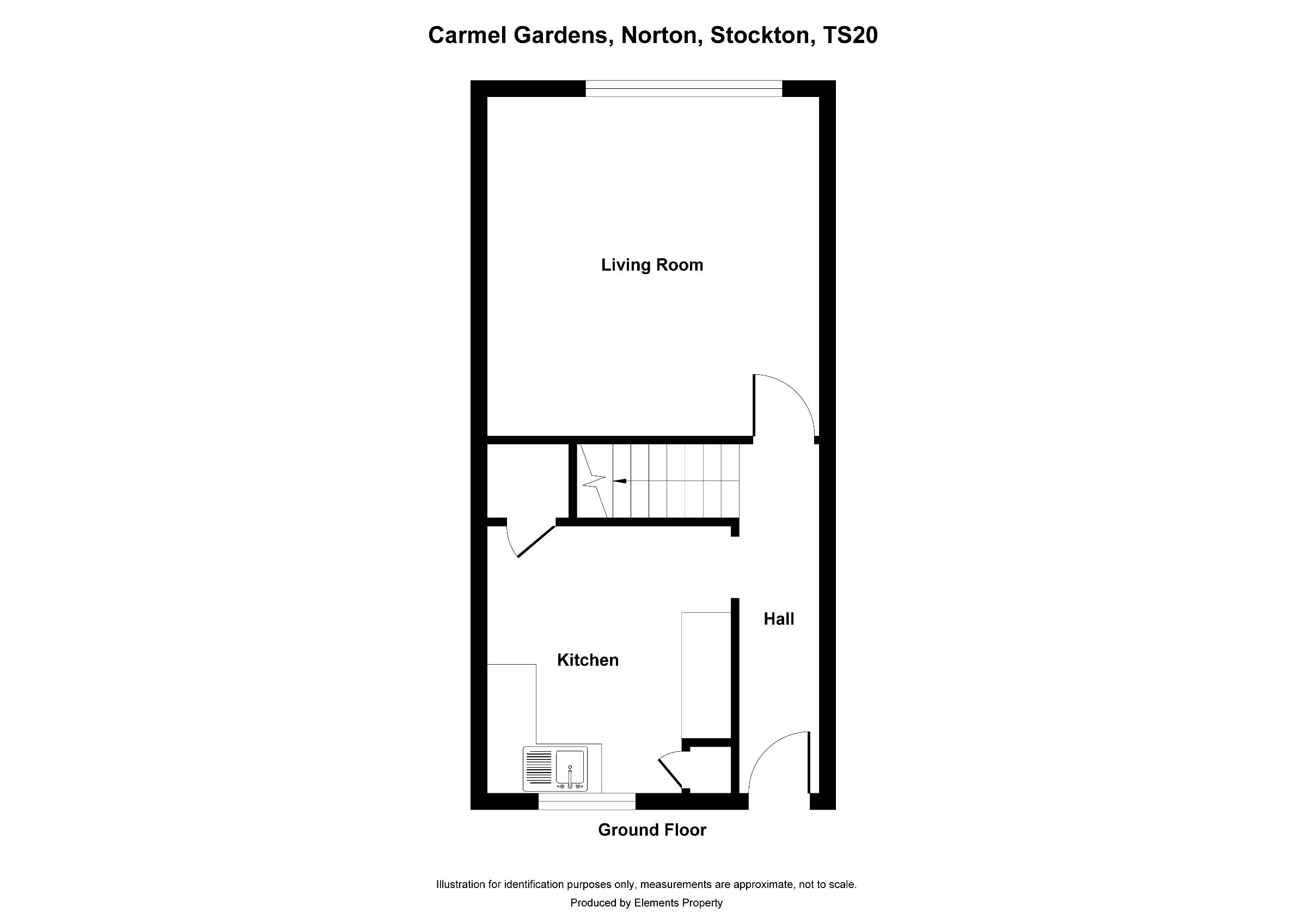 2 bed flat to rent in Carmel Gardens, Stockton - Property floorplan