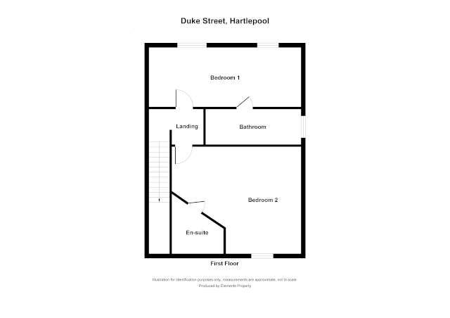 2 bed terraced house to rent in Duke Street, Hartlepool - Property floorplan