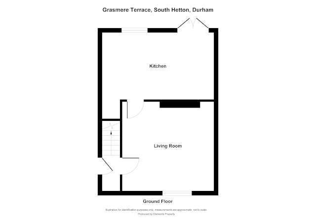 2 bed semi-detached house to rent in Grasmere Terrace, Durham - Property floorplan