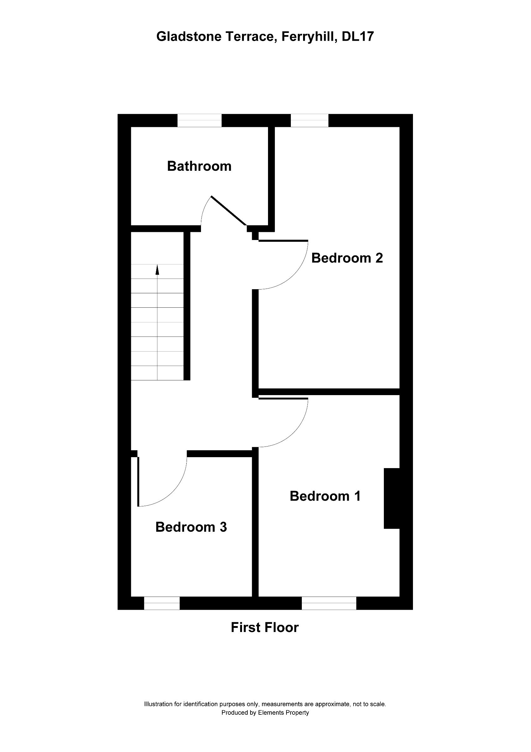 3 bed terraced house to rent in Ferryhill, Durham - Property floorplan