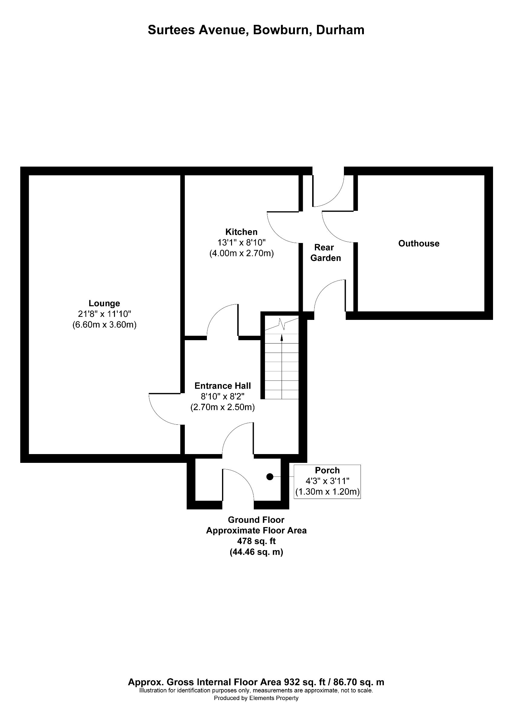 3 bed semi-detached house to rent in Surtees Avenue, Durham - Property floorplan