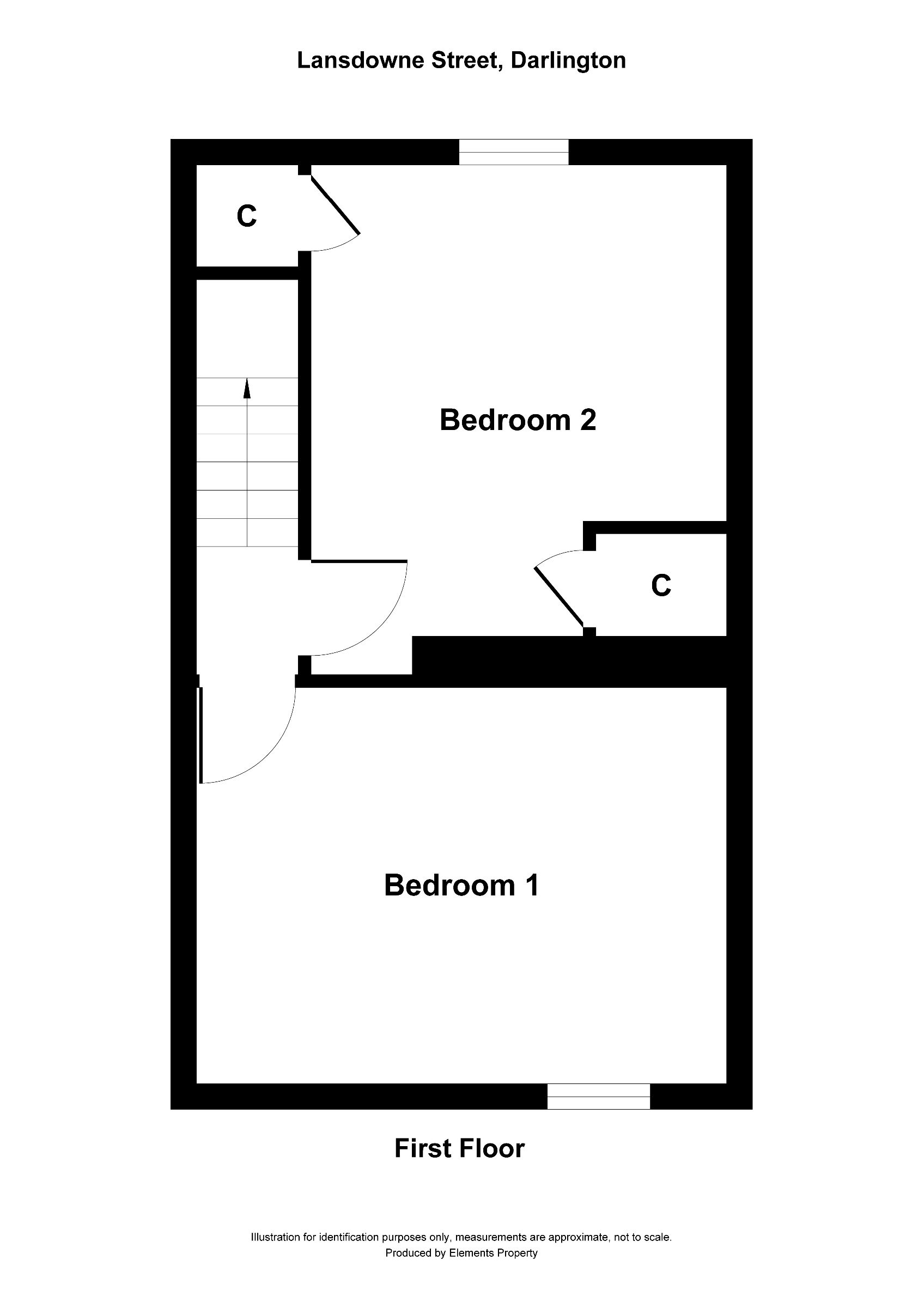 2 bed terraced house to rent in Lansdowne Street, Darlington - Property floorplan