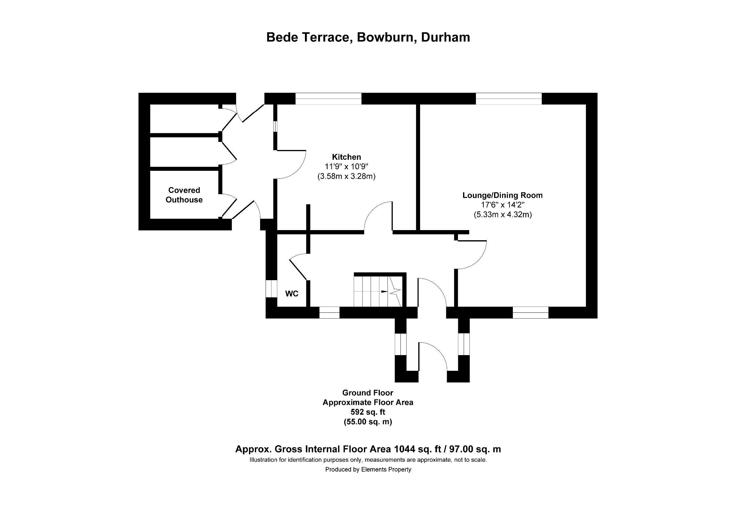 3 bed semi-detached house to rent in Bede Terrace, Durham - Property floorplan