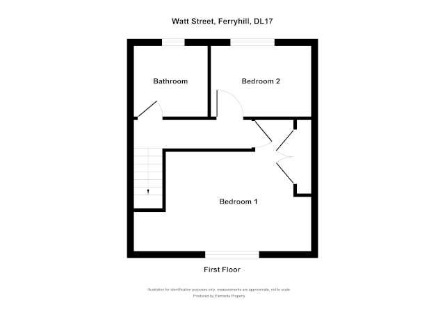 2 bed terraced house to rent in Watt Street, Ferryhill - Property floorplan