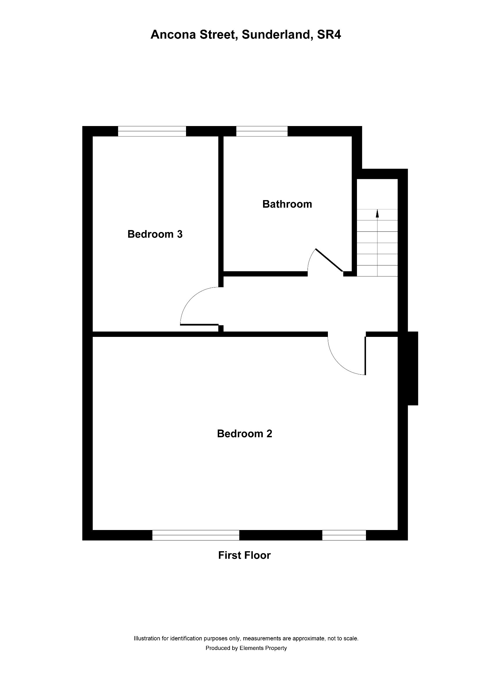 3 bed terraced house to rent in Ancona Street, Sunderland - Property floorplan