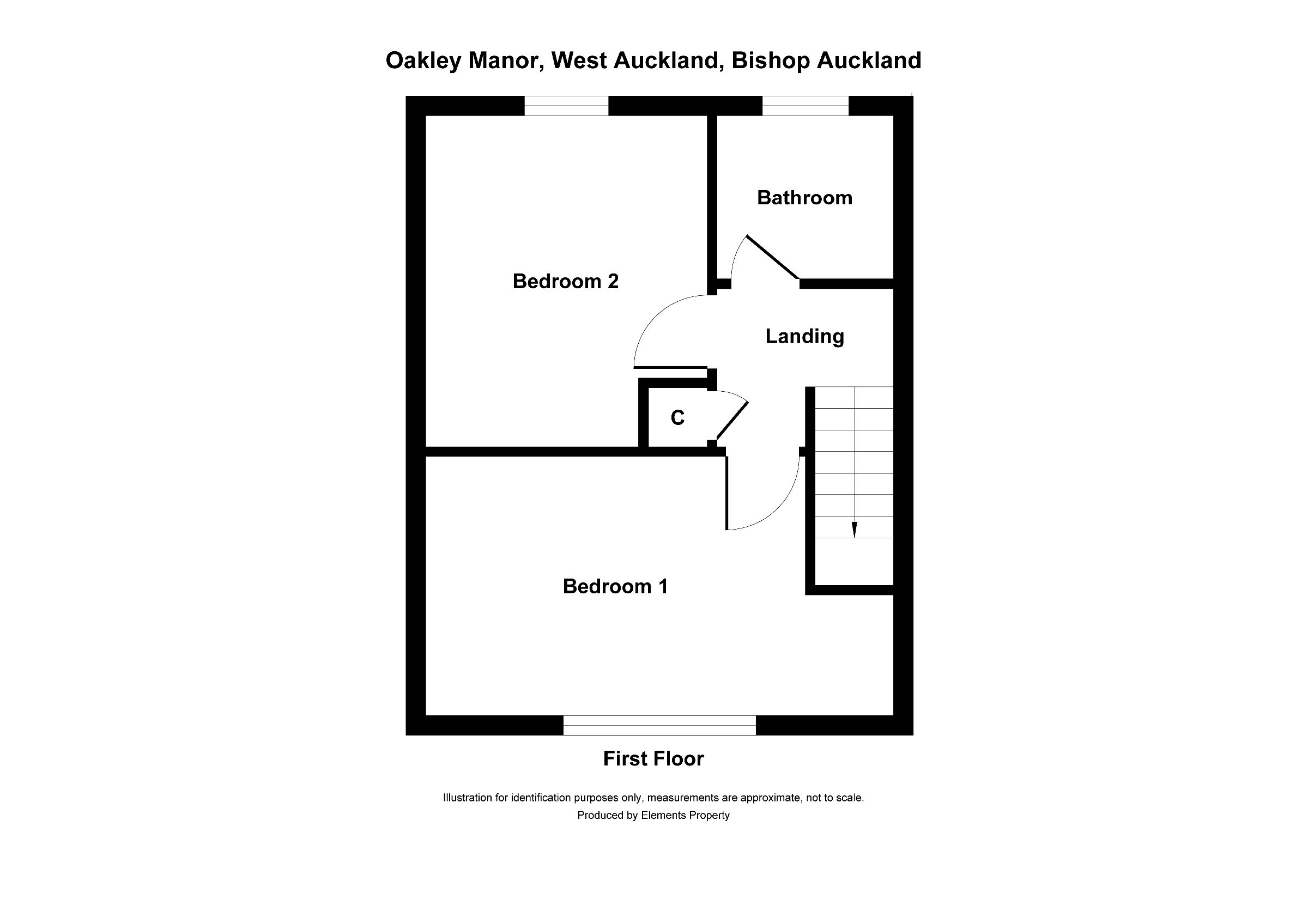 2 bed semi-detached house to rent in Oakley Manor, Bishop Auckland - Property floorplan