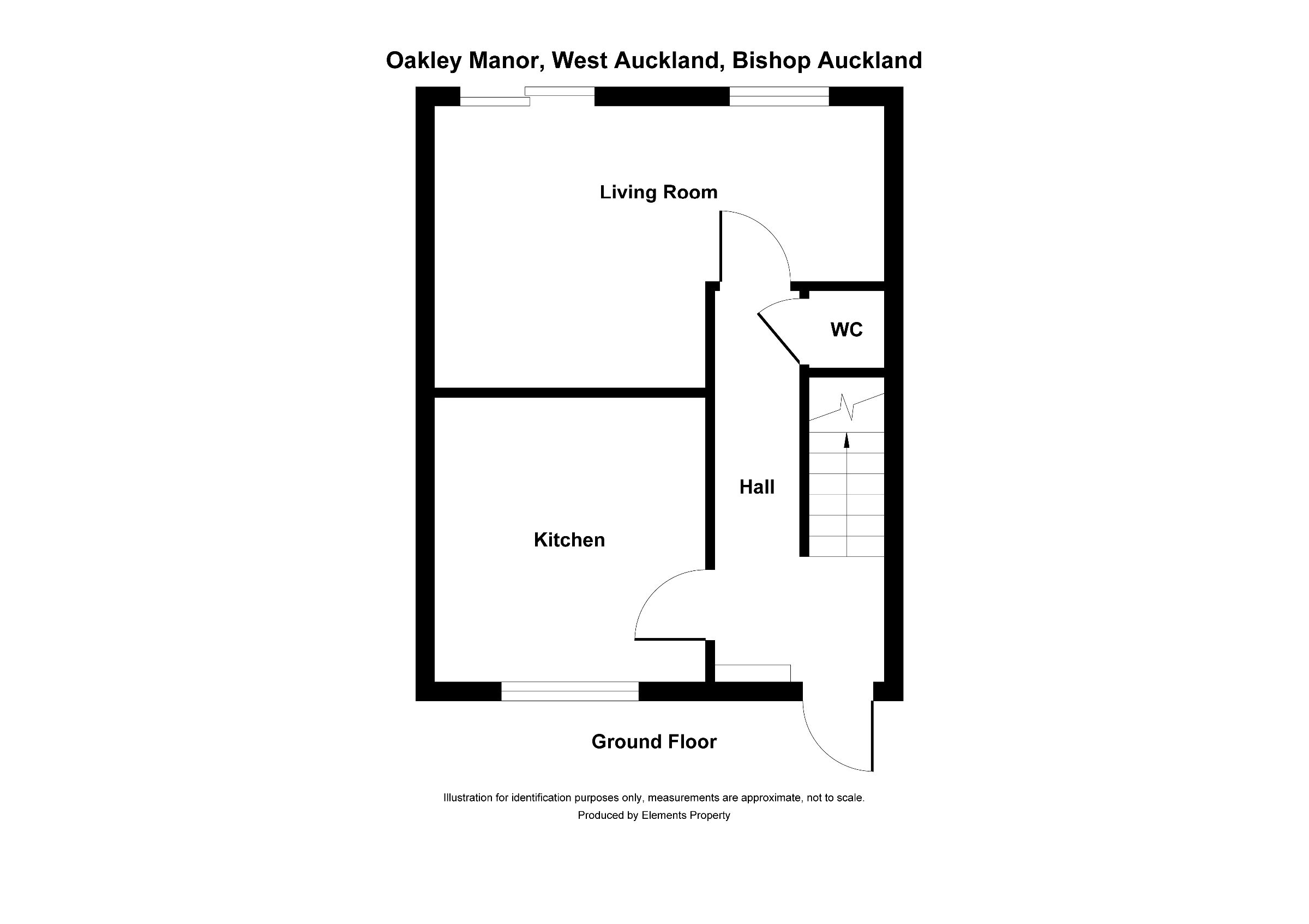 2 bed semi-detached house to rent in Oakley Manor, Bishop Auckland - Property floorplan