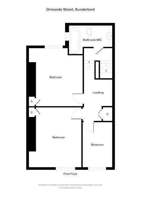 3 bed terraced house to rent in Ormonde Street, Sunderland - Property floorplan