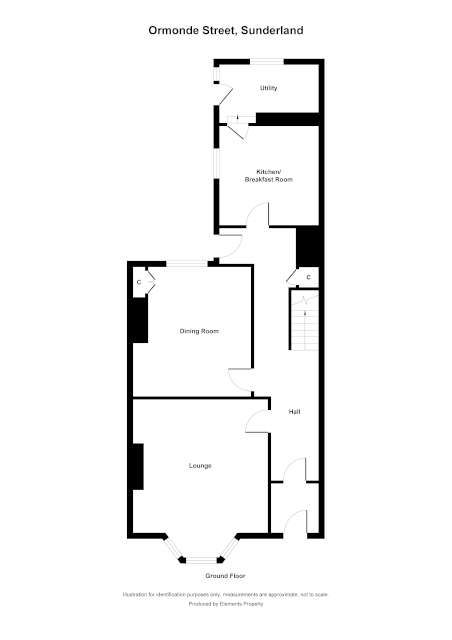 3 bed terraced house to rent in Ormonde Street, Sunderland - Property floorplan