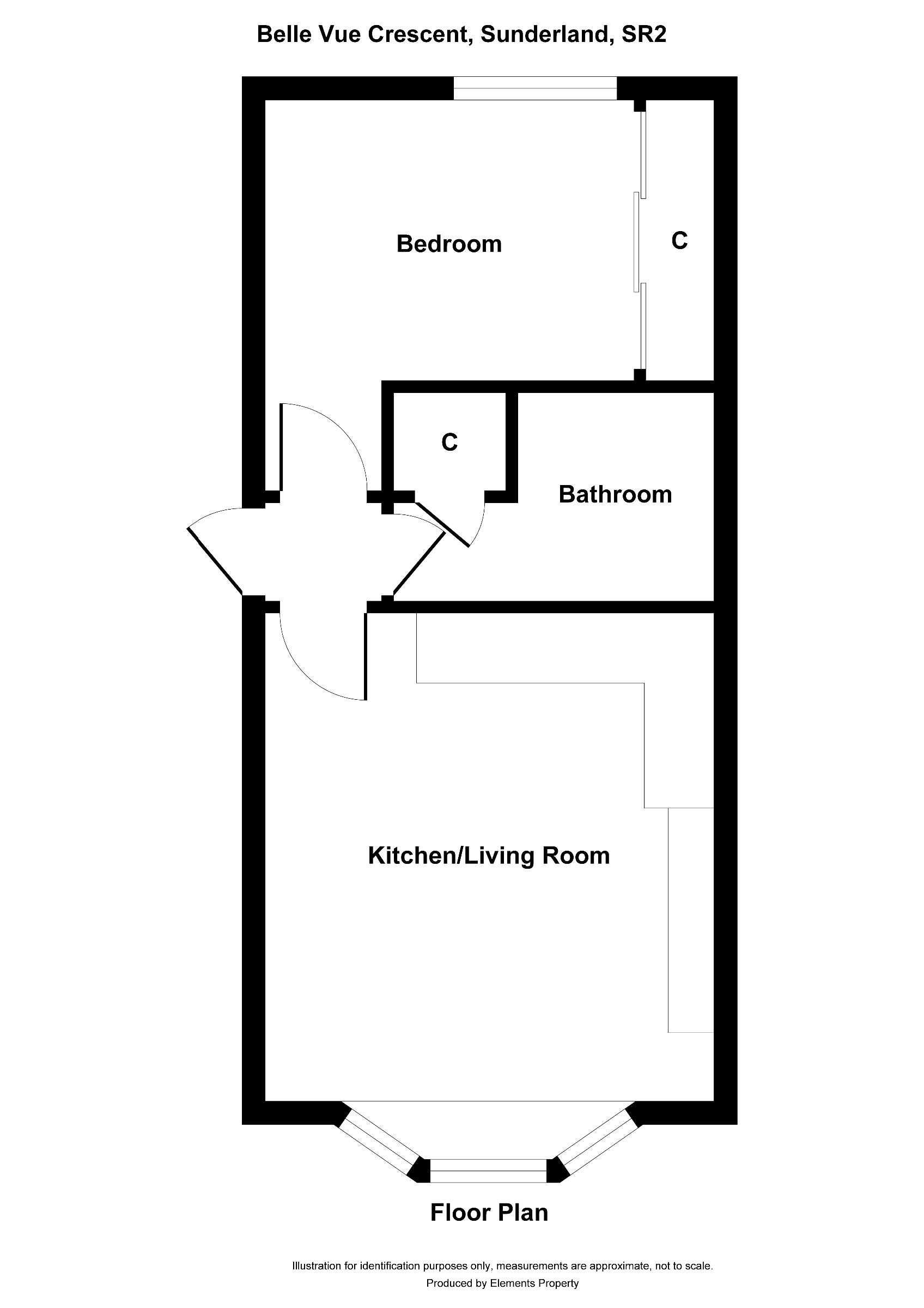 1 bed flat to rent in Ashbrooke, Sunderland - Property floorplan