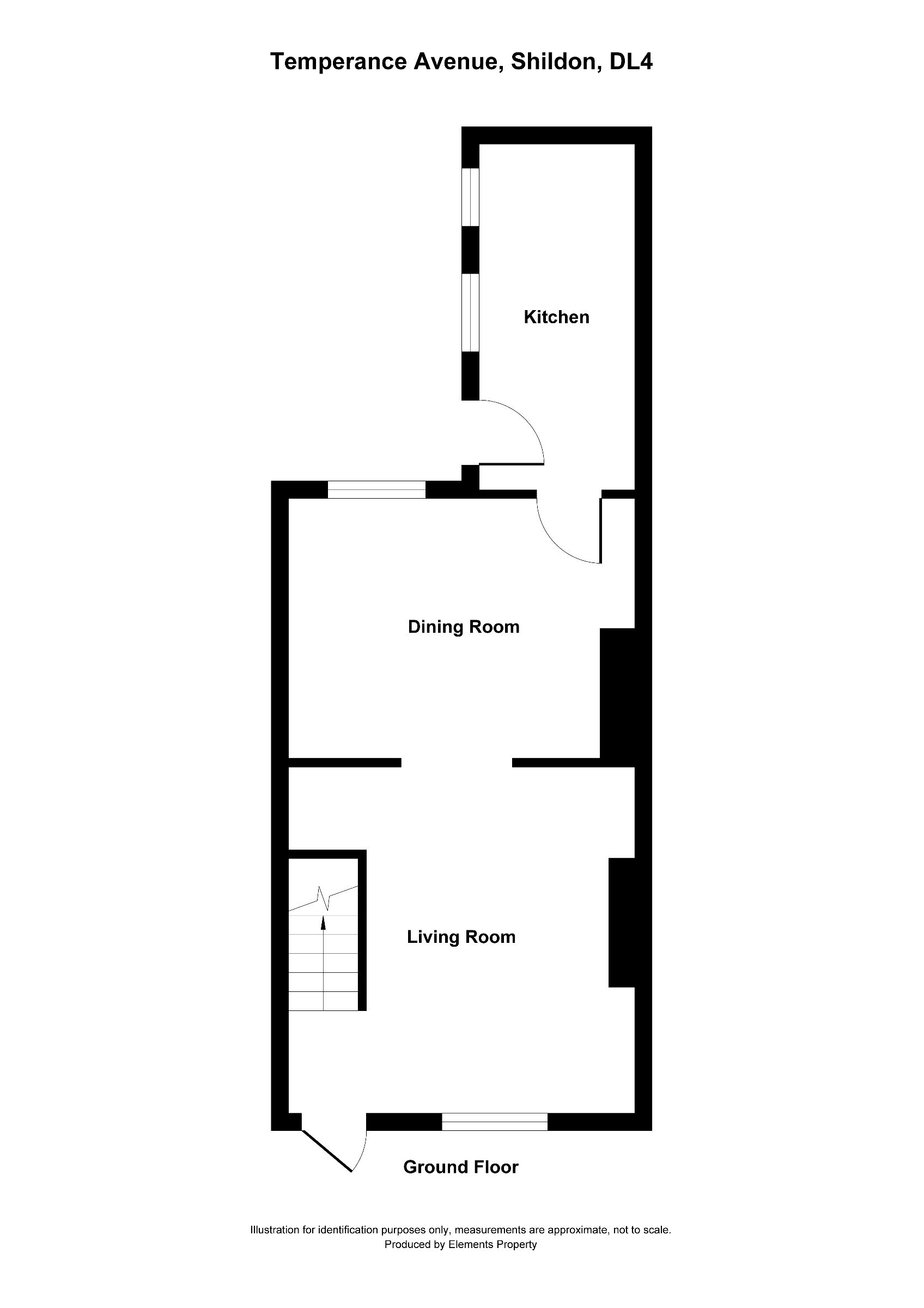 2 bed end of terrace house to rent in Temperance Avenue, Shildon - Property floorplan