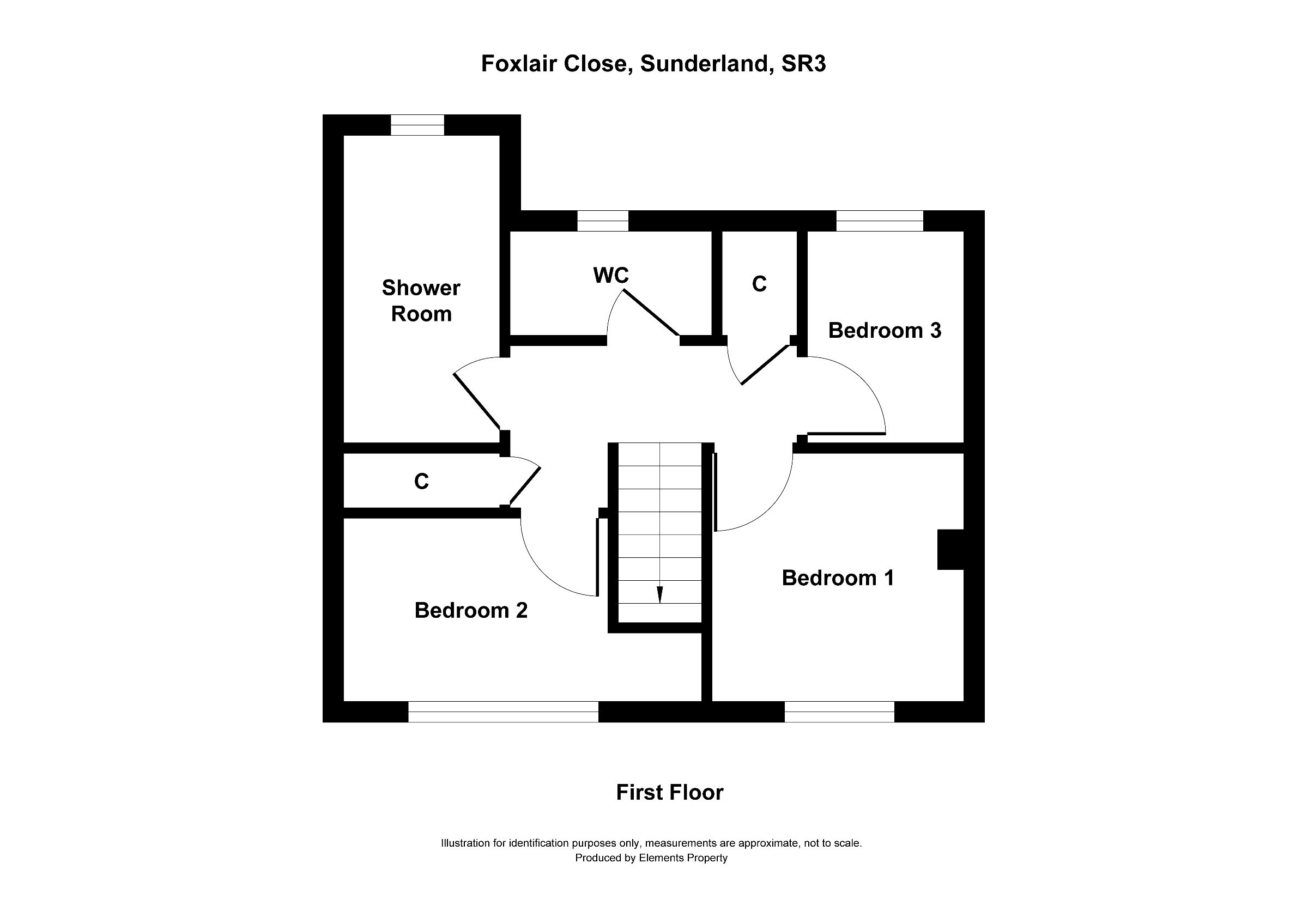 3 bed terraced house to rent in Foxlair Close, Sunderland - Property floorplan