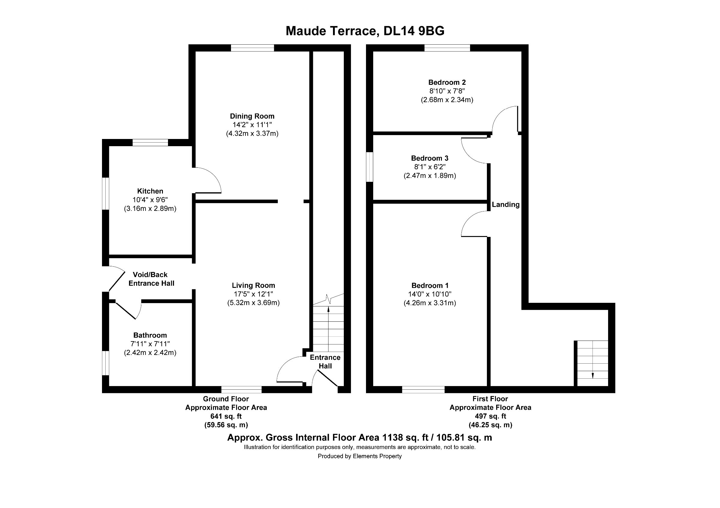 3 bed semi-detached house for sale in Maude Terrace, Bishop Auckland - Property Floorplan