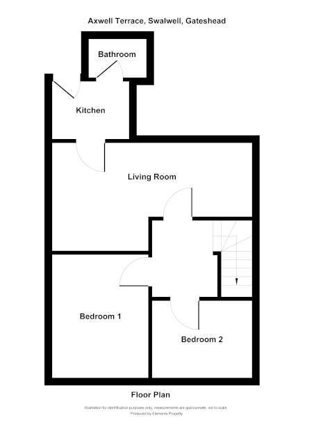 2 bed flat for sale in Axwell Terrace, Newcastle upon Tyne - Property floorplan