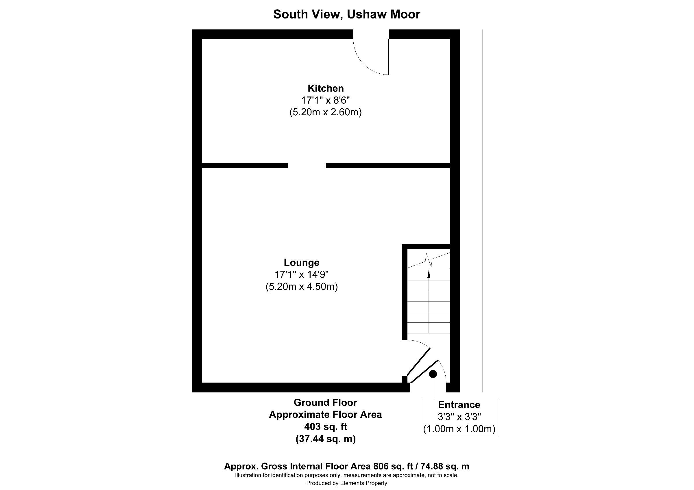 2 bed terraced house for sale in South View, Durham - Property floorplan