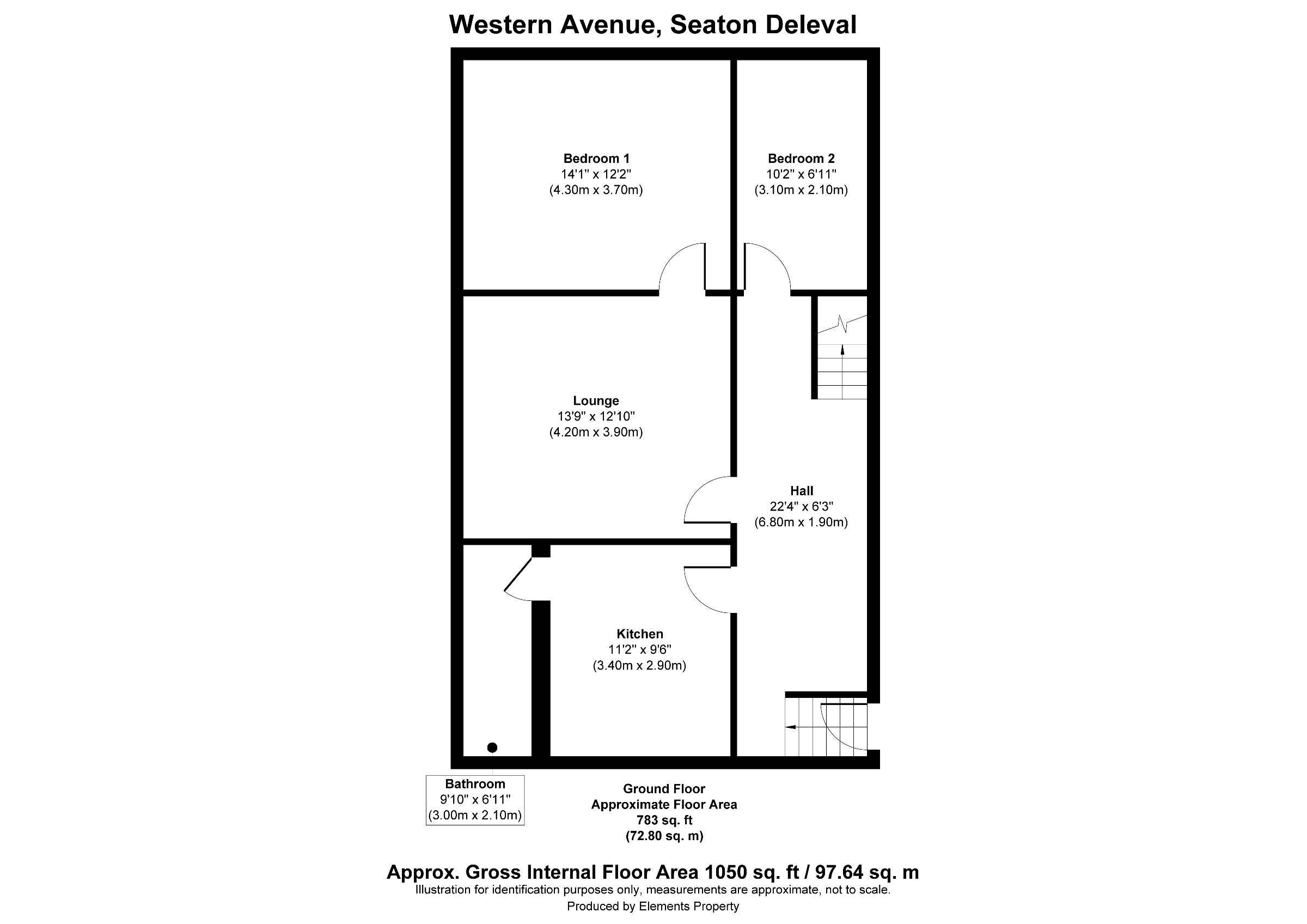 3 bed maisonette for sale in Western Avenue, Whitley Bay - Property floorplan
