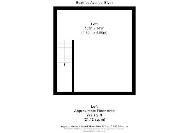 2 bed terraced house for sale in Beatrice Avenue, Blyth - Property floorplan