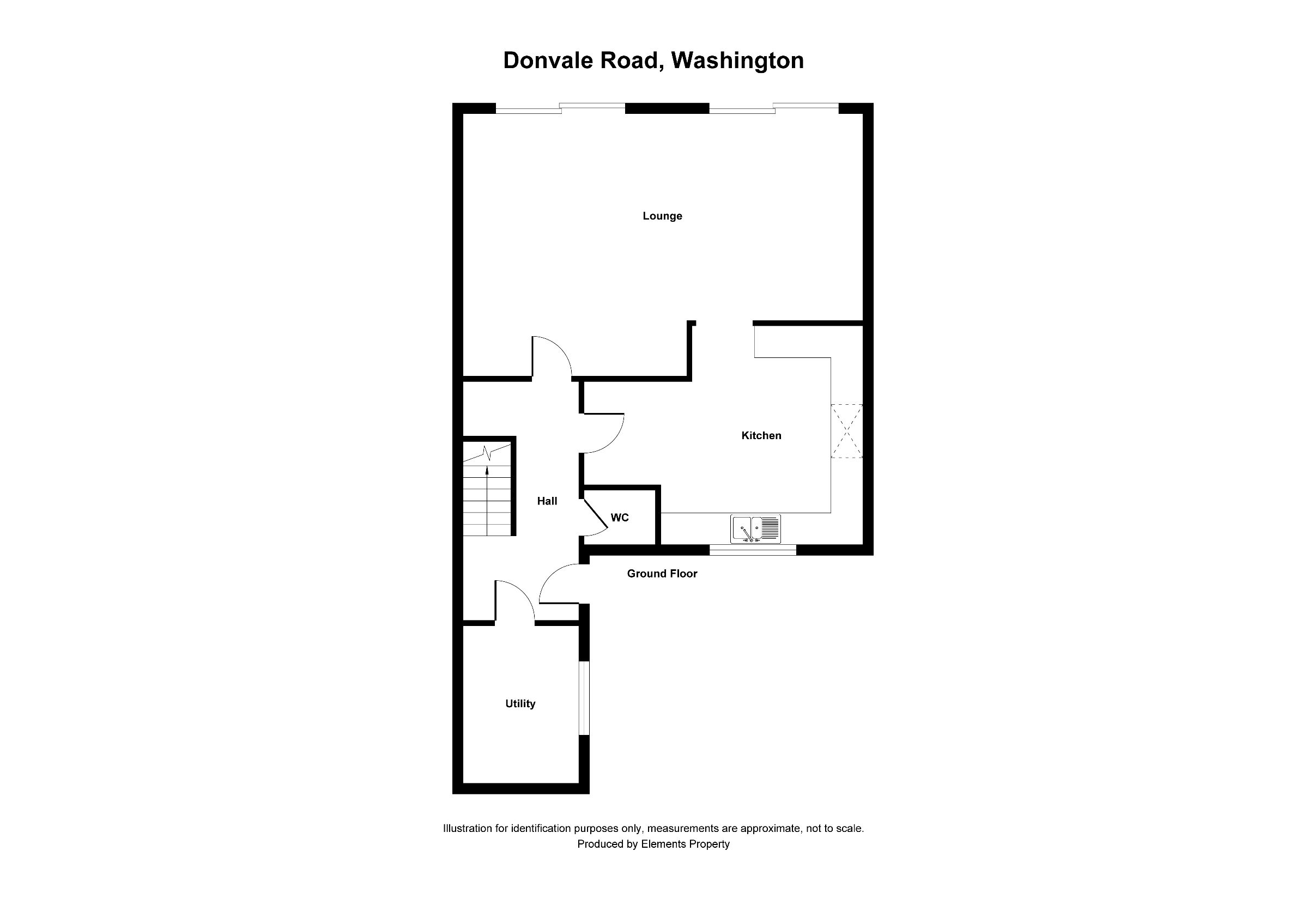 3 bed end of terrace house for sale in Donvale Road, Washington - Property floorplan