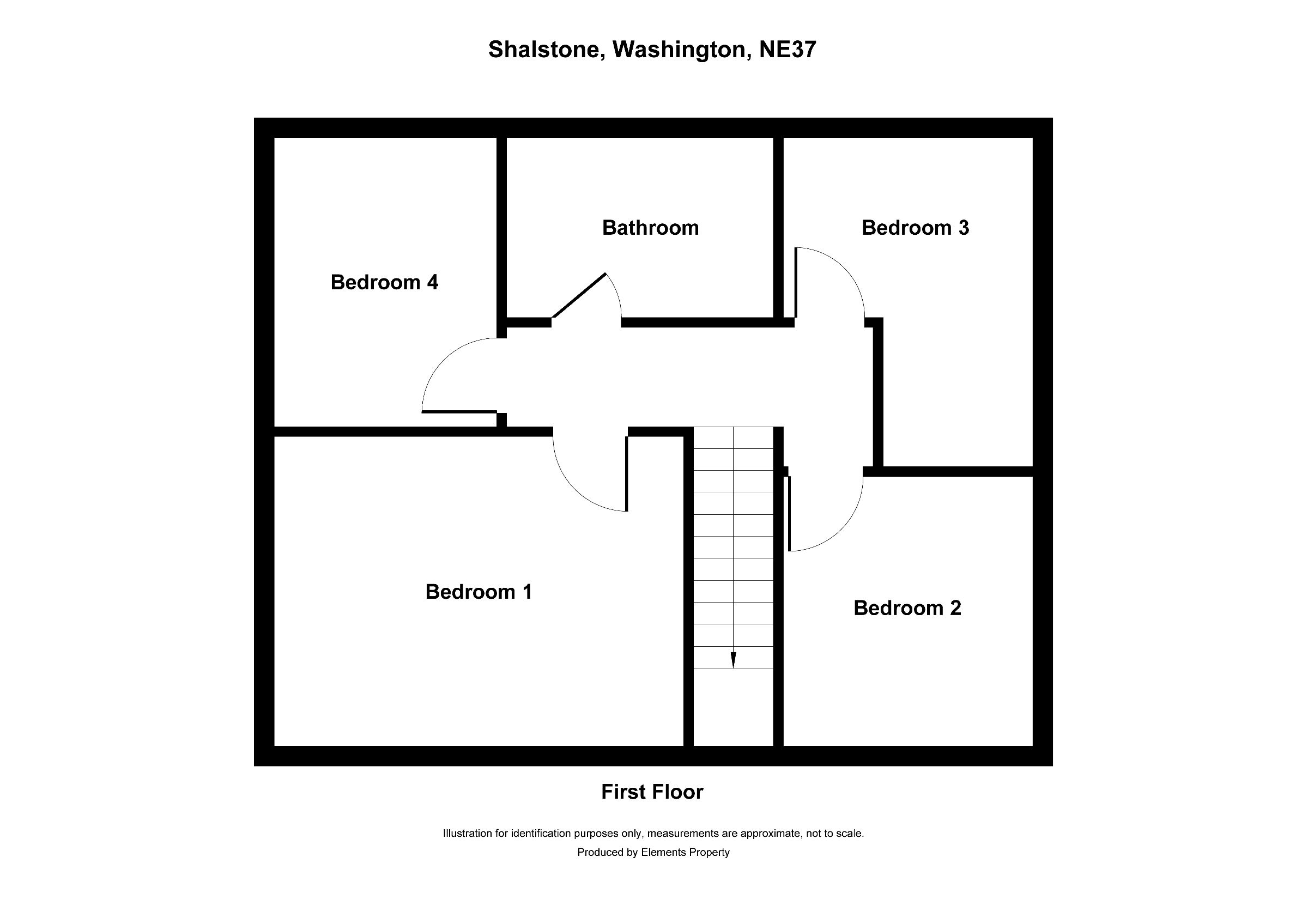 4 bed semi-detached house for sale in Shalstone, Washington - Property floorplan