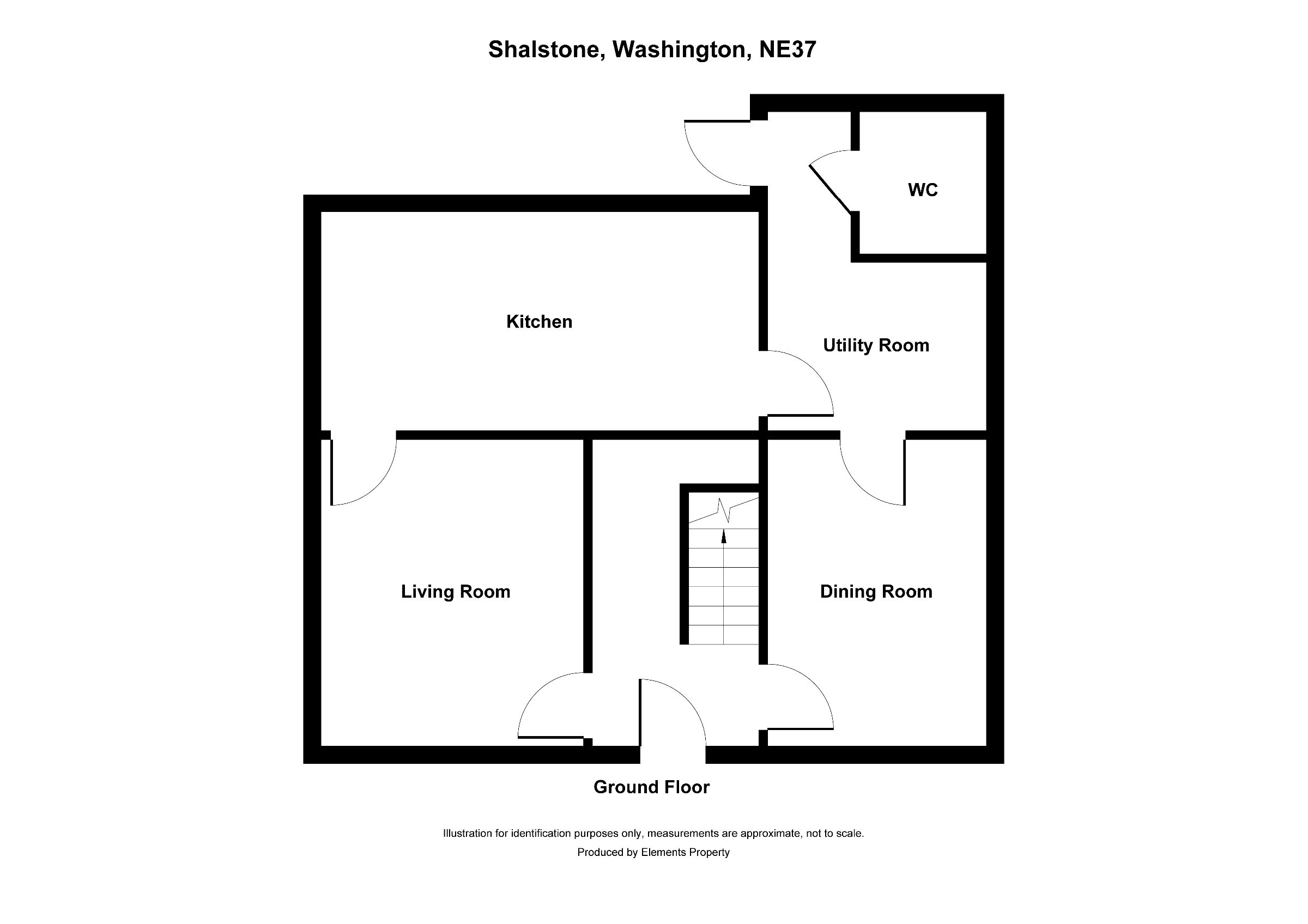 4 bed semi-detached house for sale in Shalstone, Washington - Property floorplan