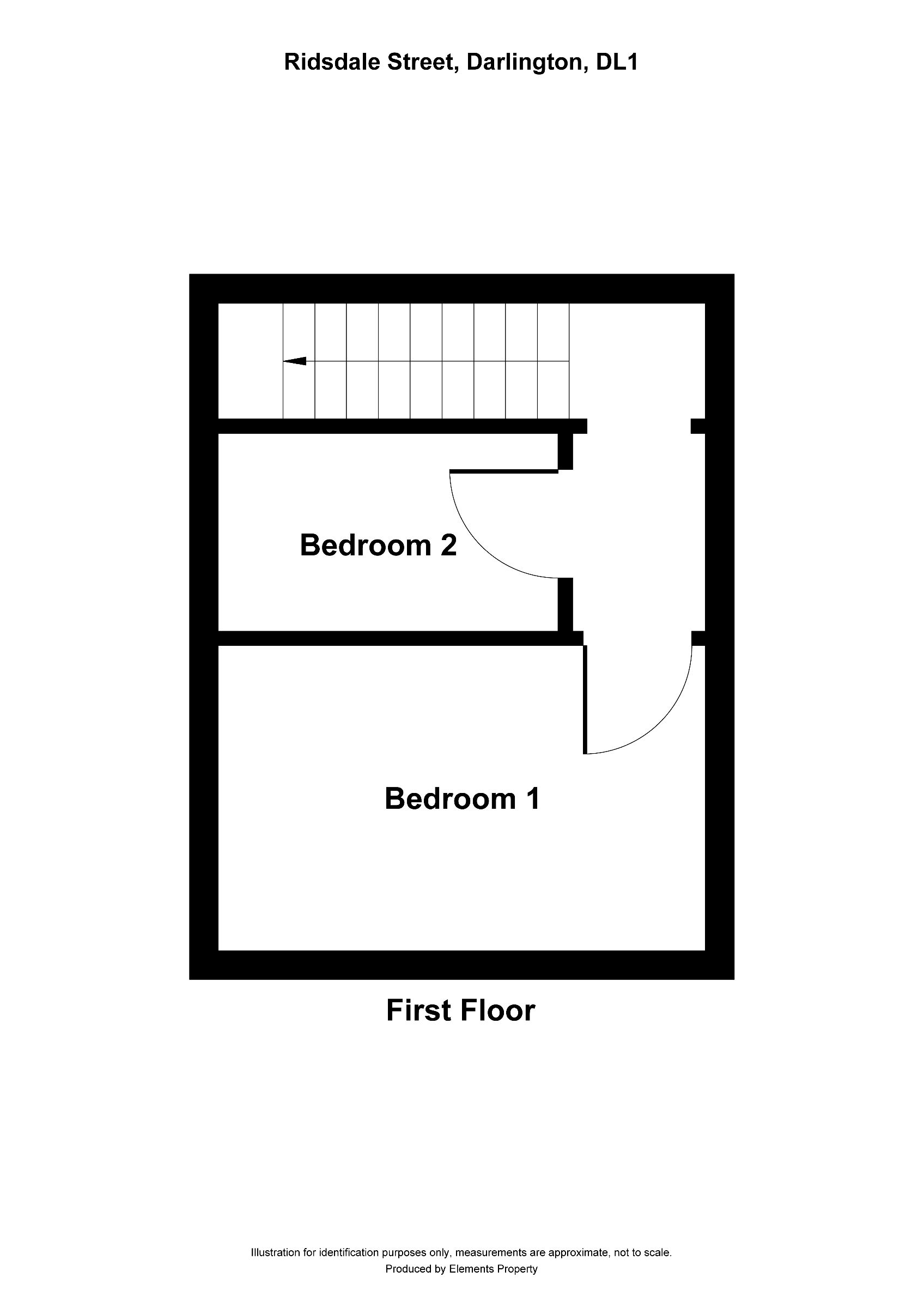 2 bed end of terrace house for sale in Ridsdale Street, Darlington - Property floorplan