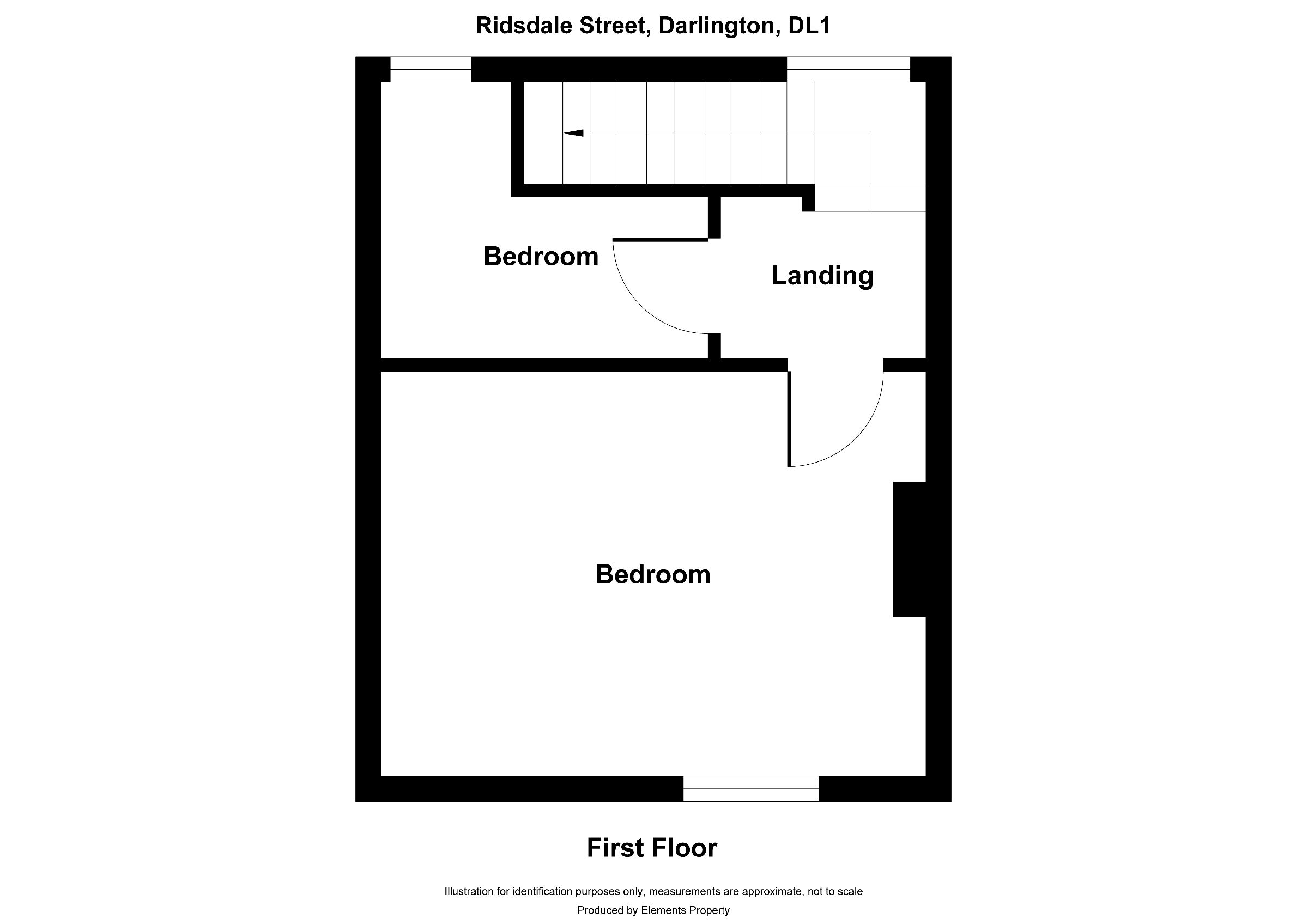 2 bed terraced house for sale in Ridsdale Street, Darlington - Property floorplan