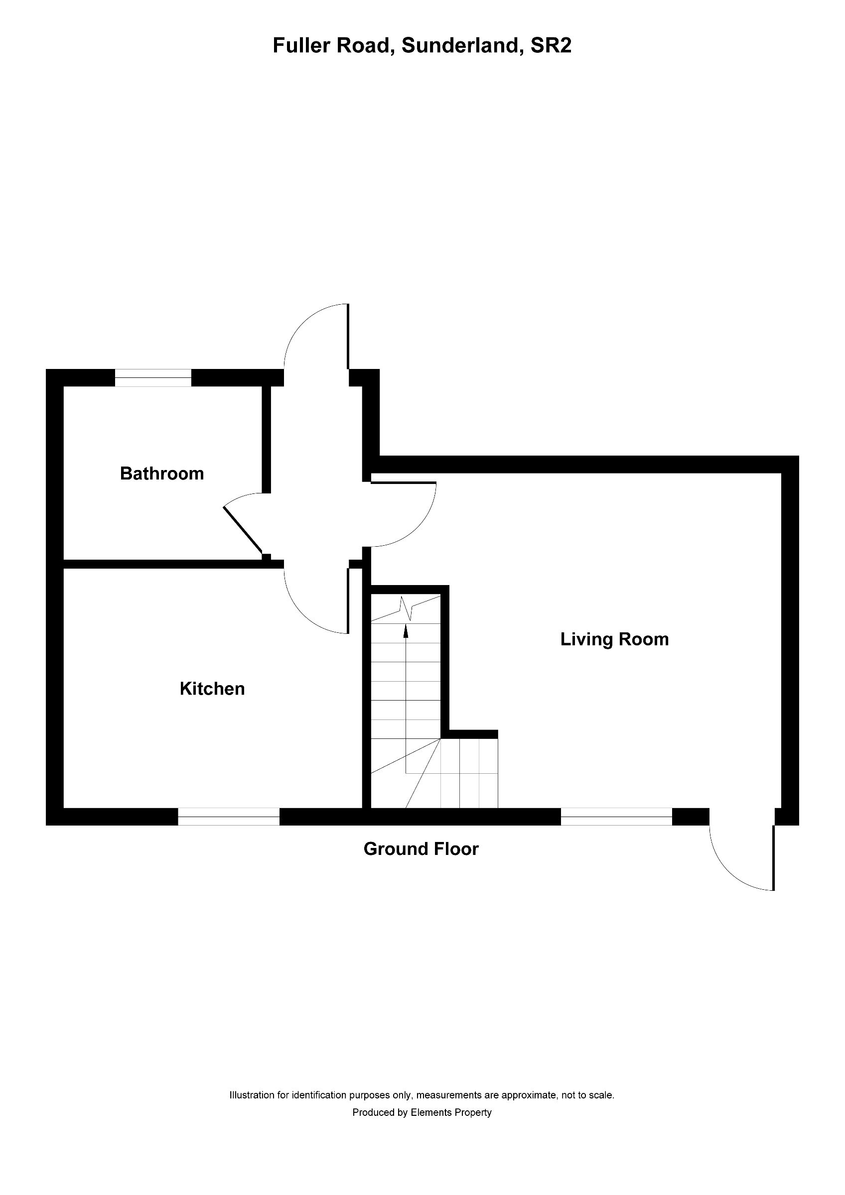 2 bed end of terrace house for sale in Fuller Road, Sunderland - Property floorplan