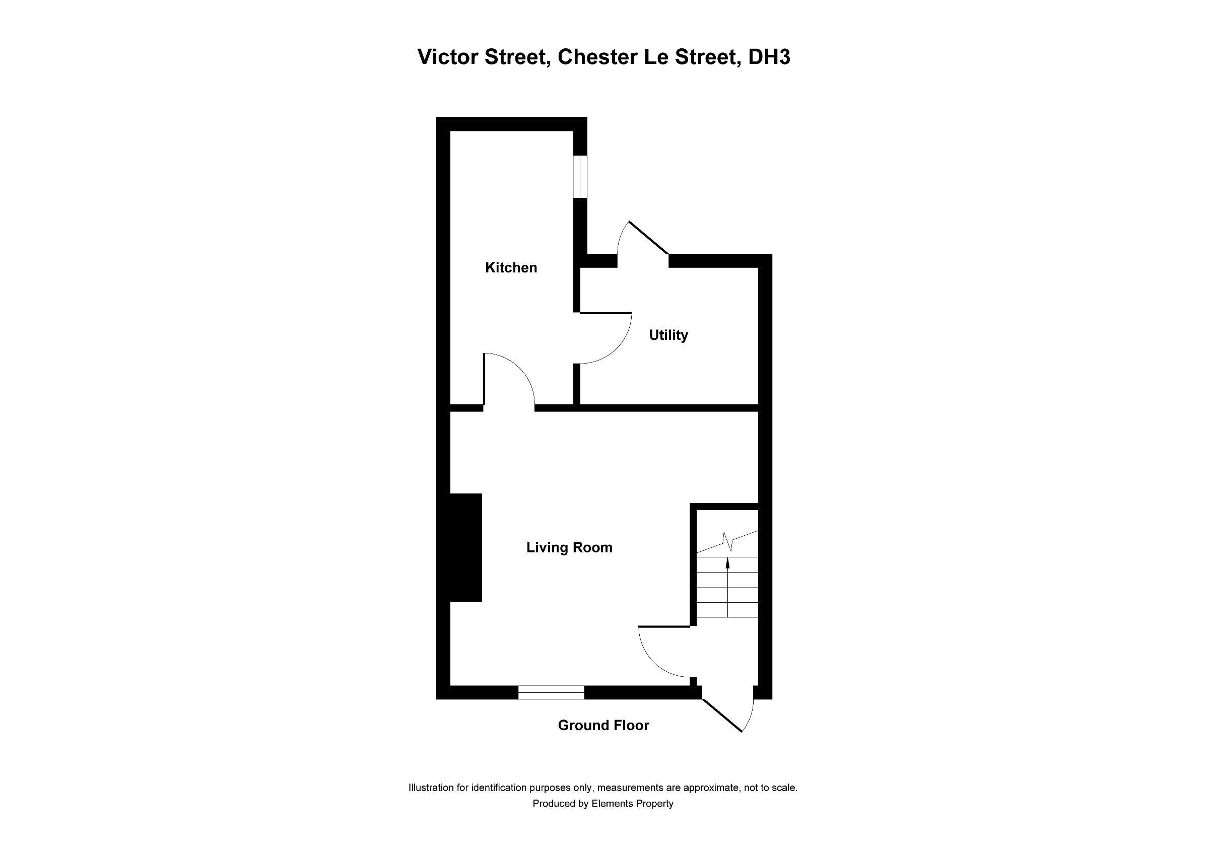 3 bed terraced house to rent in Victor Street, Chester le Street - Property floorplan
