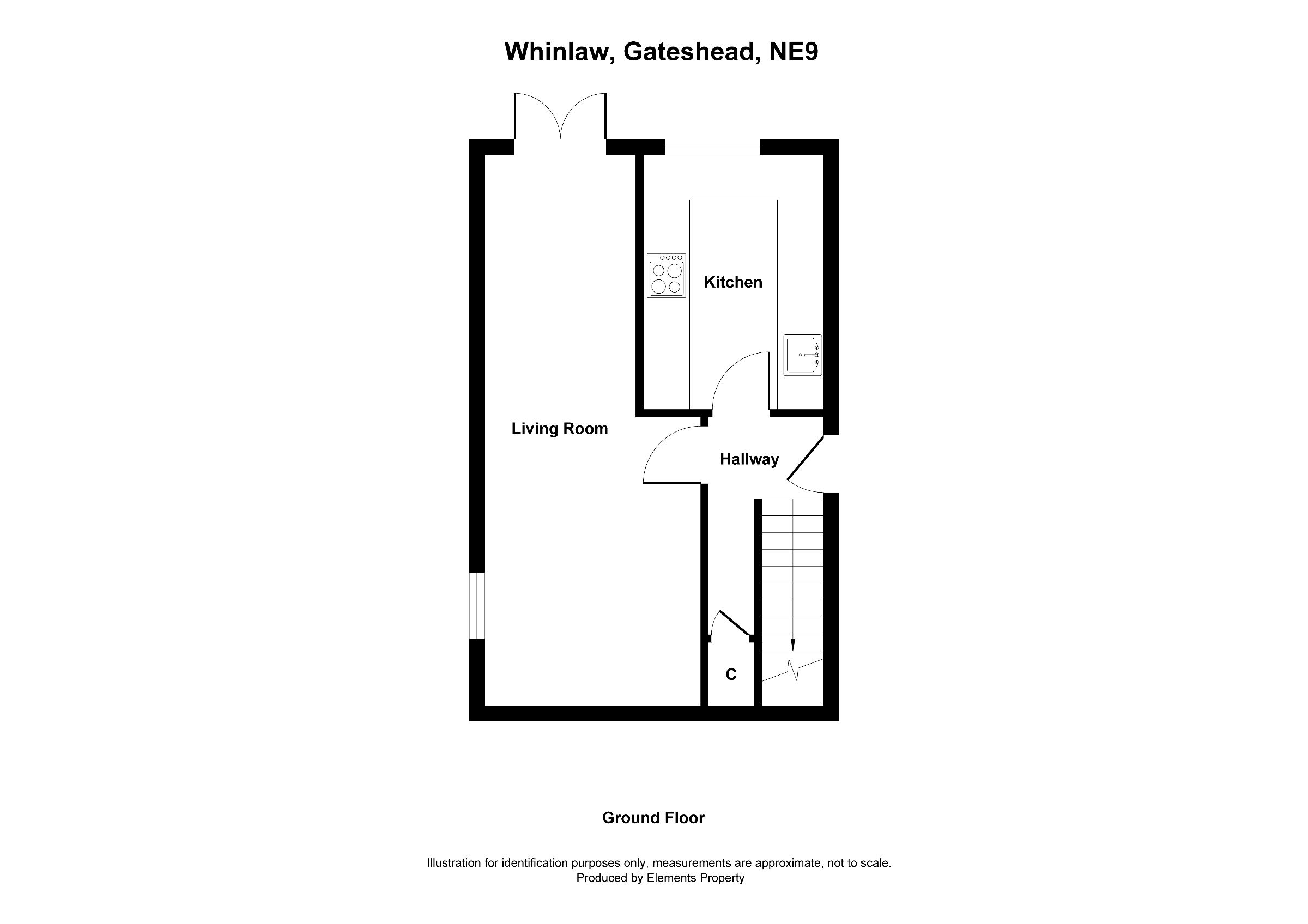 3 bed terraced house to rent in Whinlaw, Gateshead - Property floorplan