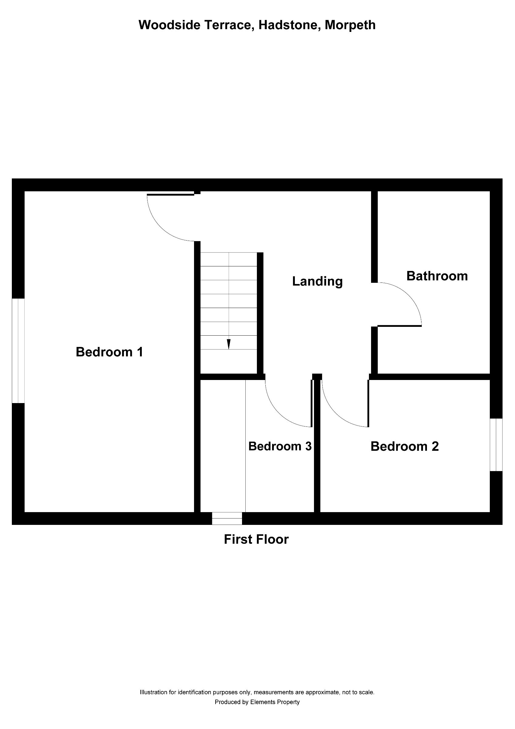 3 bed semi-detached house to rent in Woodside Crescent, Hadston, Morpeth - Property floorplan