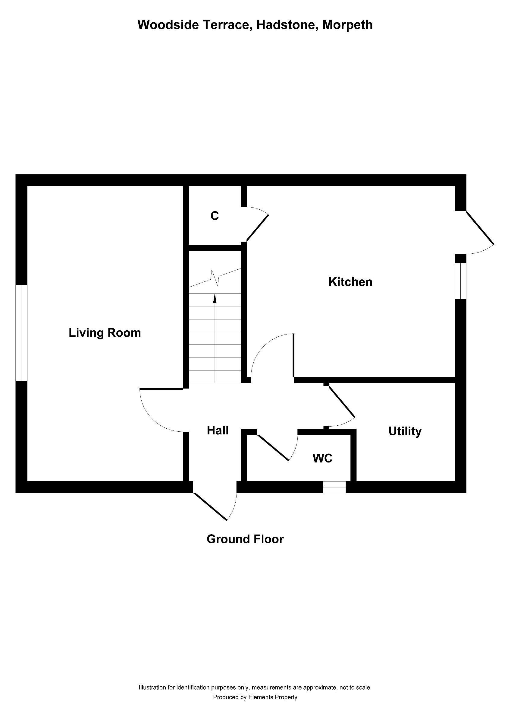 3 bed semi-detached house to rent in Woodside Crescent, Hadston, Morpeth - Property floorplan